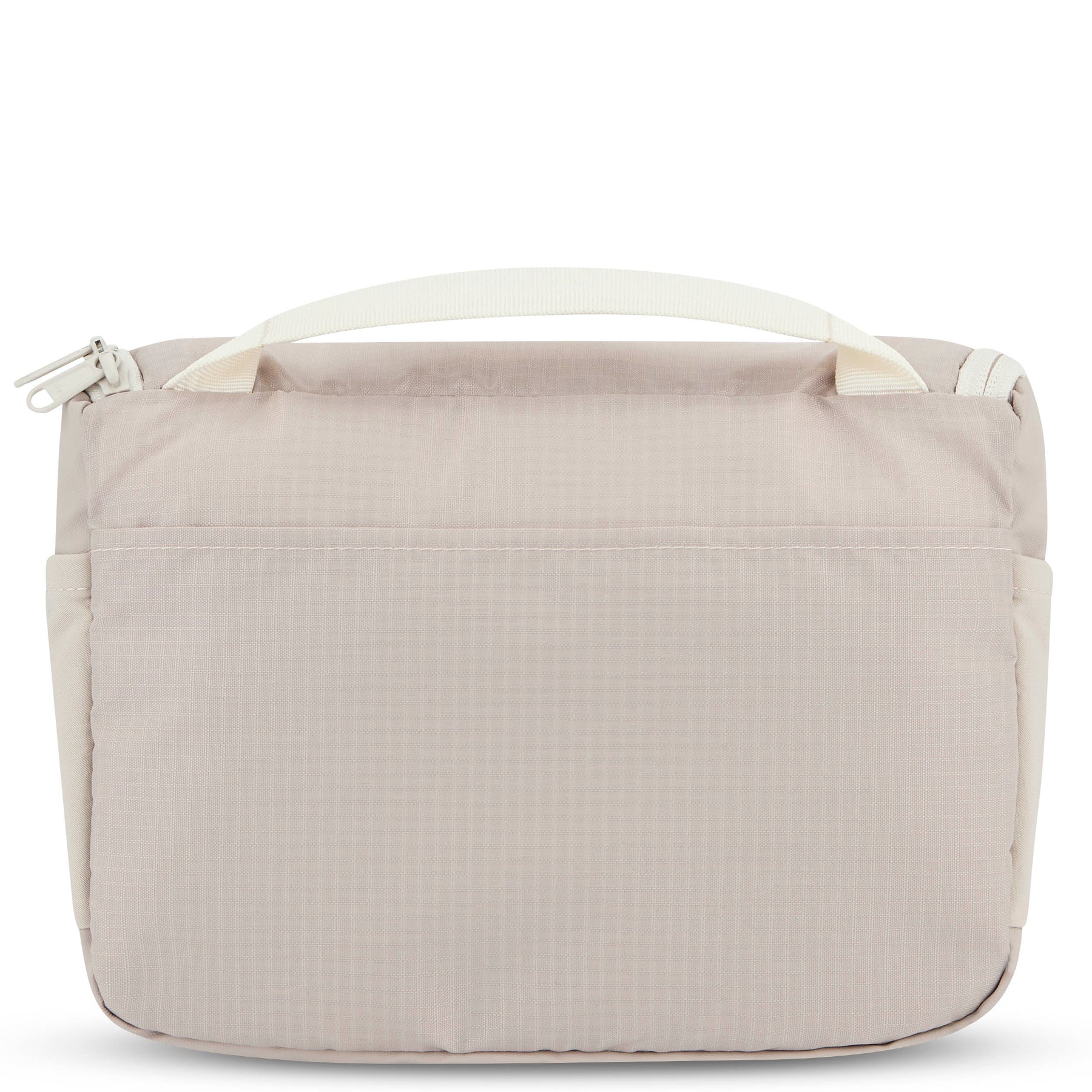 Beige Kulturtasche "Logan" von Johnny Urban mit Tragegriff aus gewebtem Material