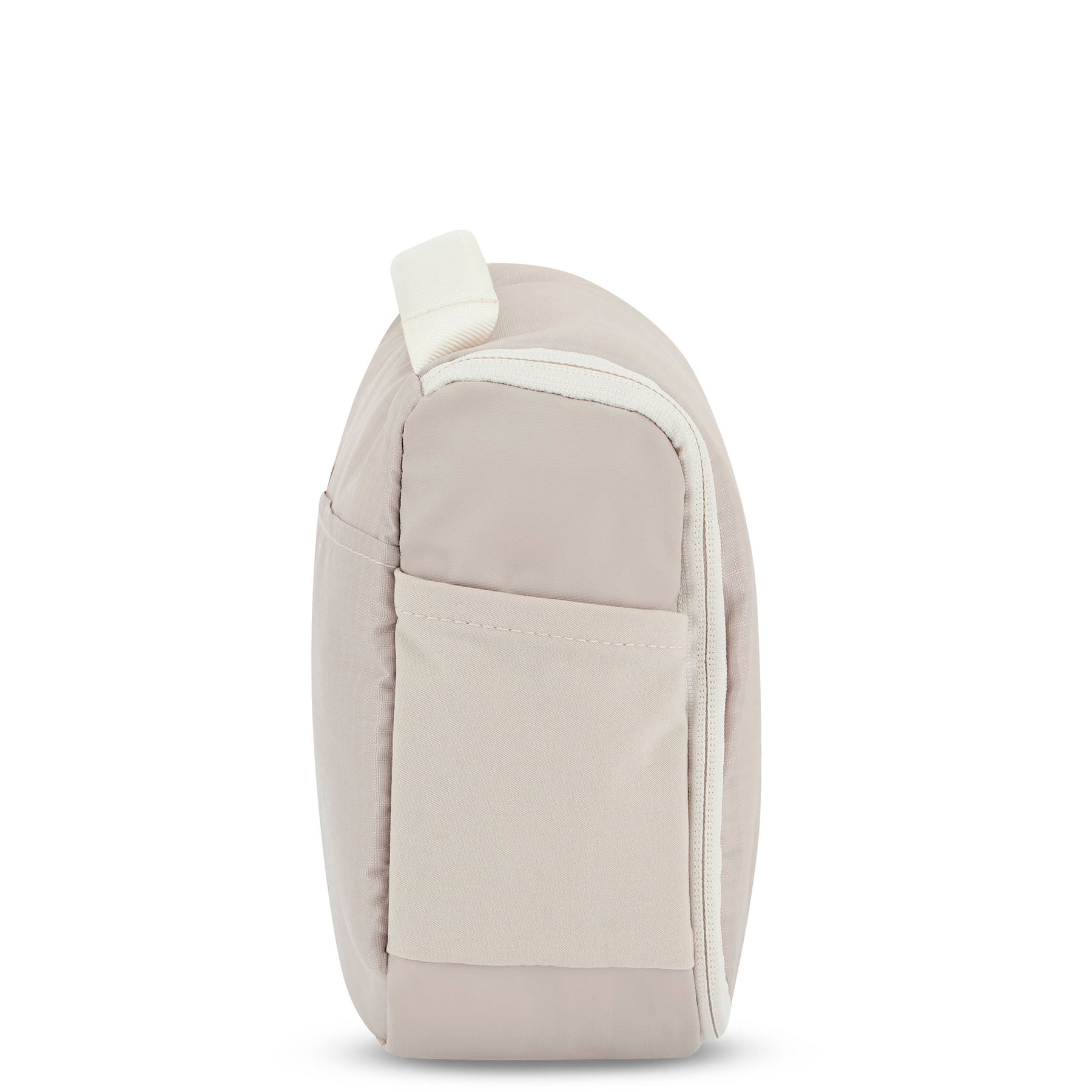 Beige Kulturtasche 'Logan' von Johnny Urban mit seitlicher Tasche und Reißverschluss