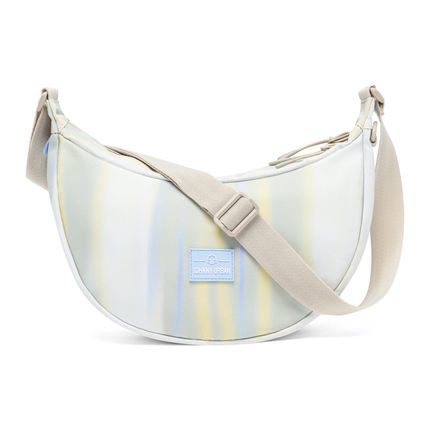 Halbmondtasche 'Ally Medium' von Johnny Urban mit kurzem verstellbarem Gurt in dezenten Pastelltönen