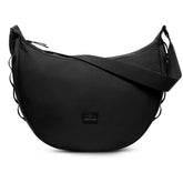 Johnny Urban Half Moon Bag 'Ally XL' große schwarze Halbmondtasche mit verstellbarem Schulterriemen