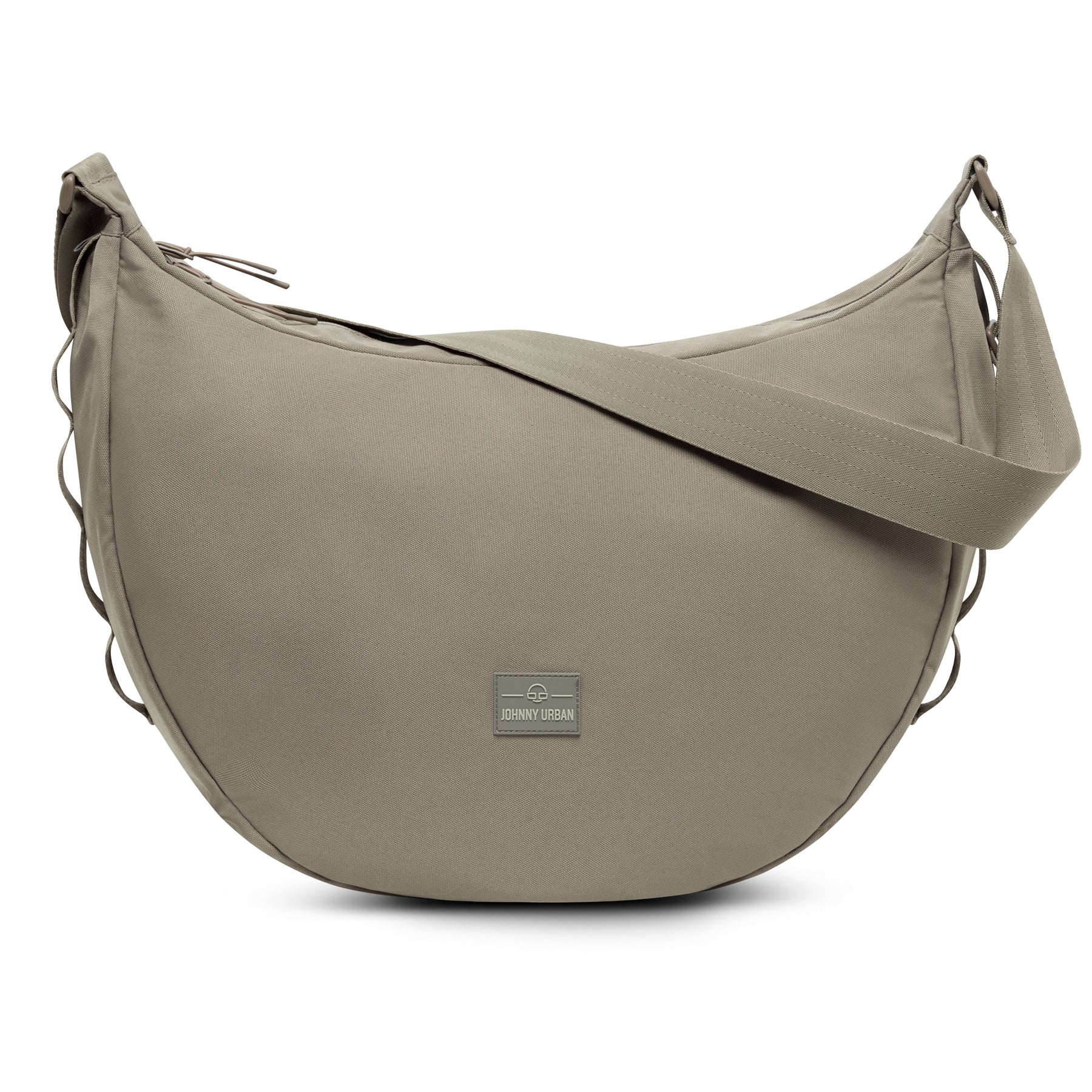 Halbmondtasche 'Ally XL' von Johnny Urban in Wüstengrau mit verstellbarem Schulterriemen