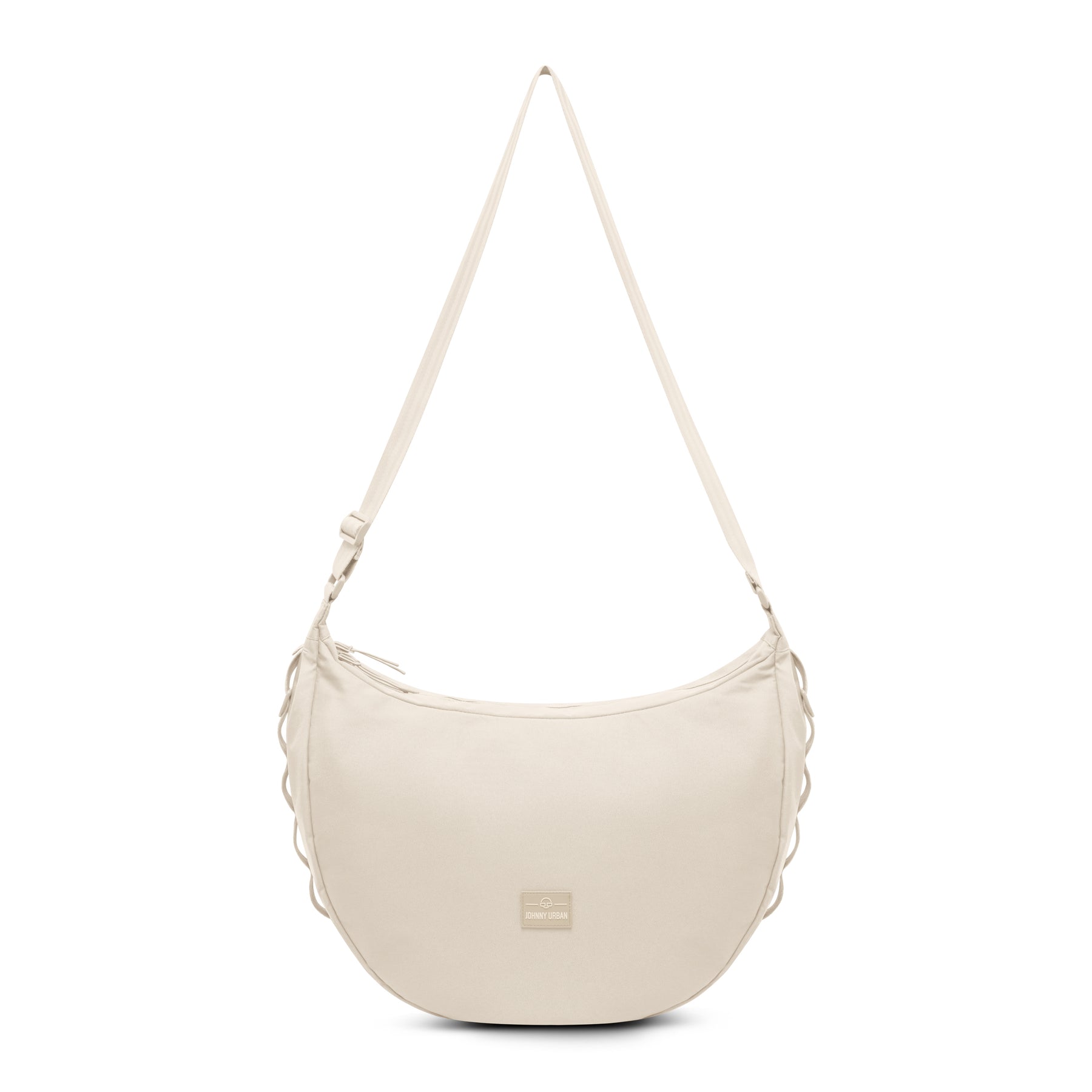 Halbmondtasche 'Ally XL' von Johnny Urban in Beige mit verstellbarem Schulterriemen