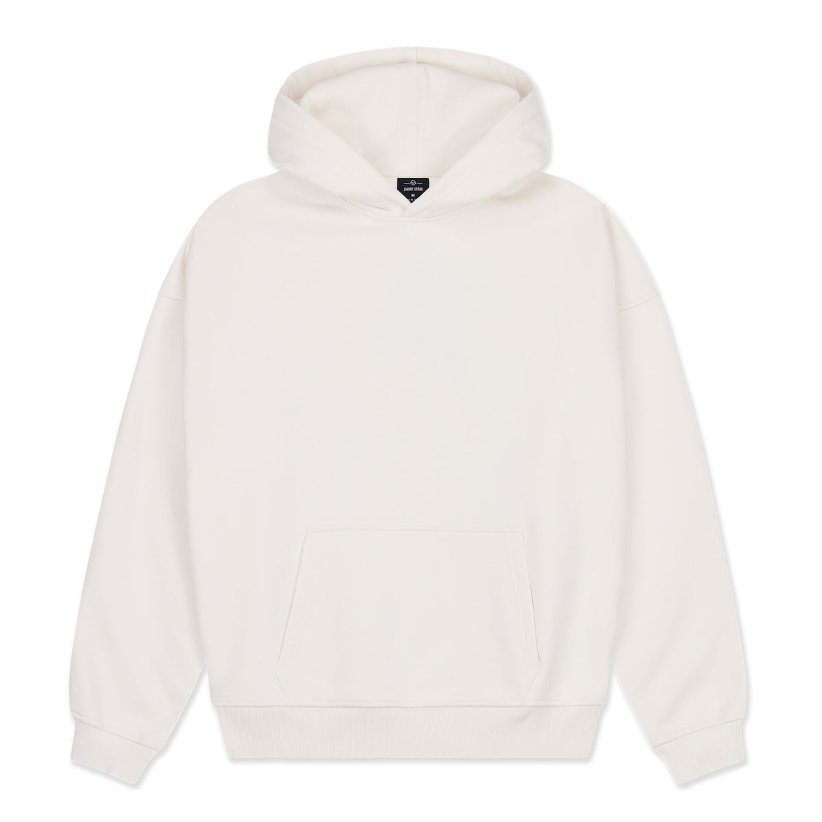 Oversized Hoodie 'Cody' von Johnny Urban in cremeweiß mit Kapuze und Kängurutasche