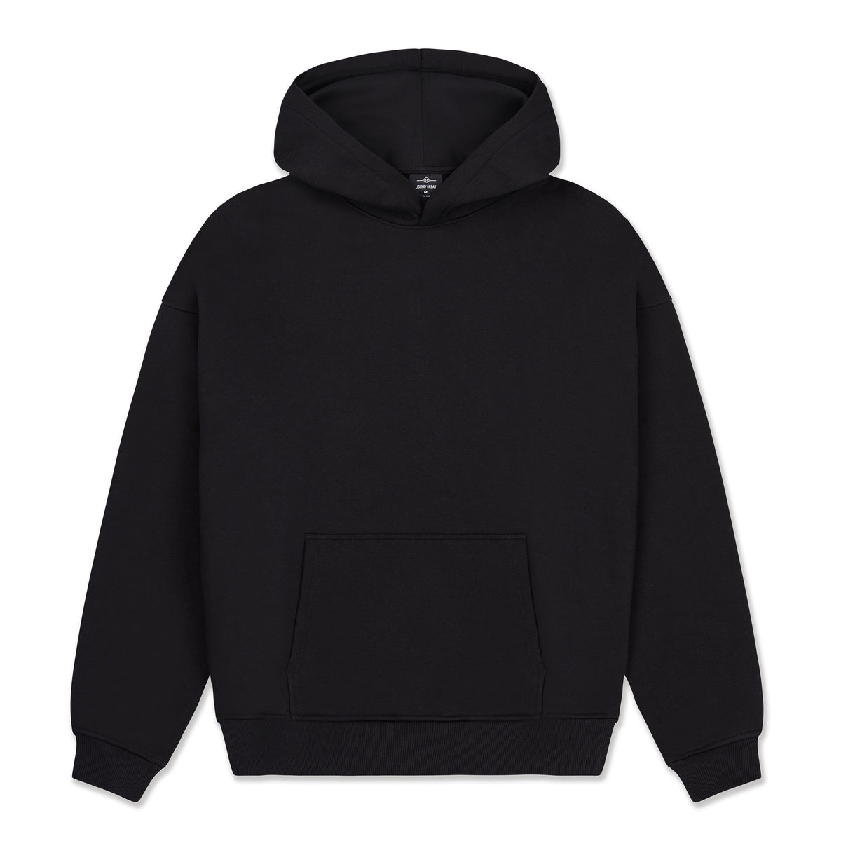 Schwarzer Oversized Hoodie 'Cody' von Johnny Urban mit Kapuze und Kängurutasche