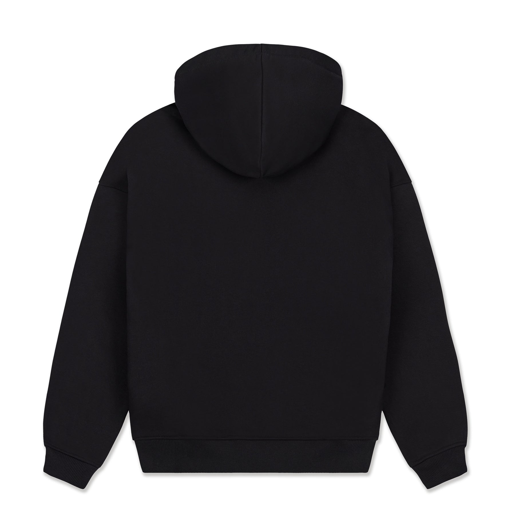 Schwarzer oversized Hoodie 'Cody' von Johnny Urban ohne sichtbaren Druck, Rückansicht