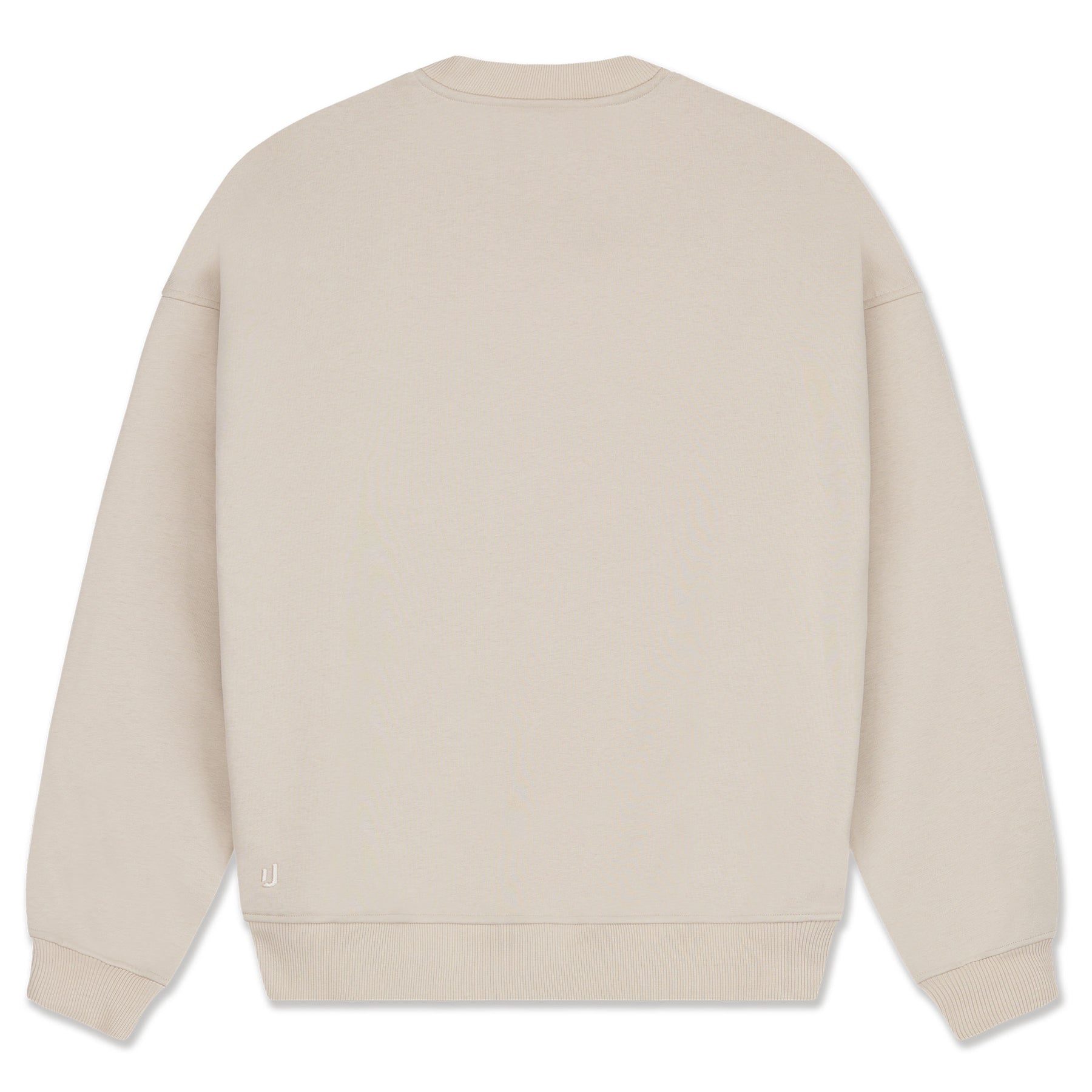 Oversize Crewneck Sweater 'Carter' von Johnny Urban in modernem Beige, Rückansicht
