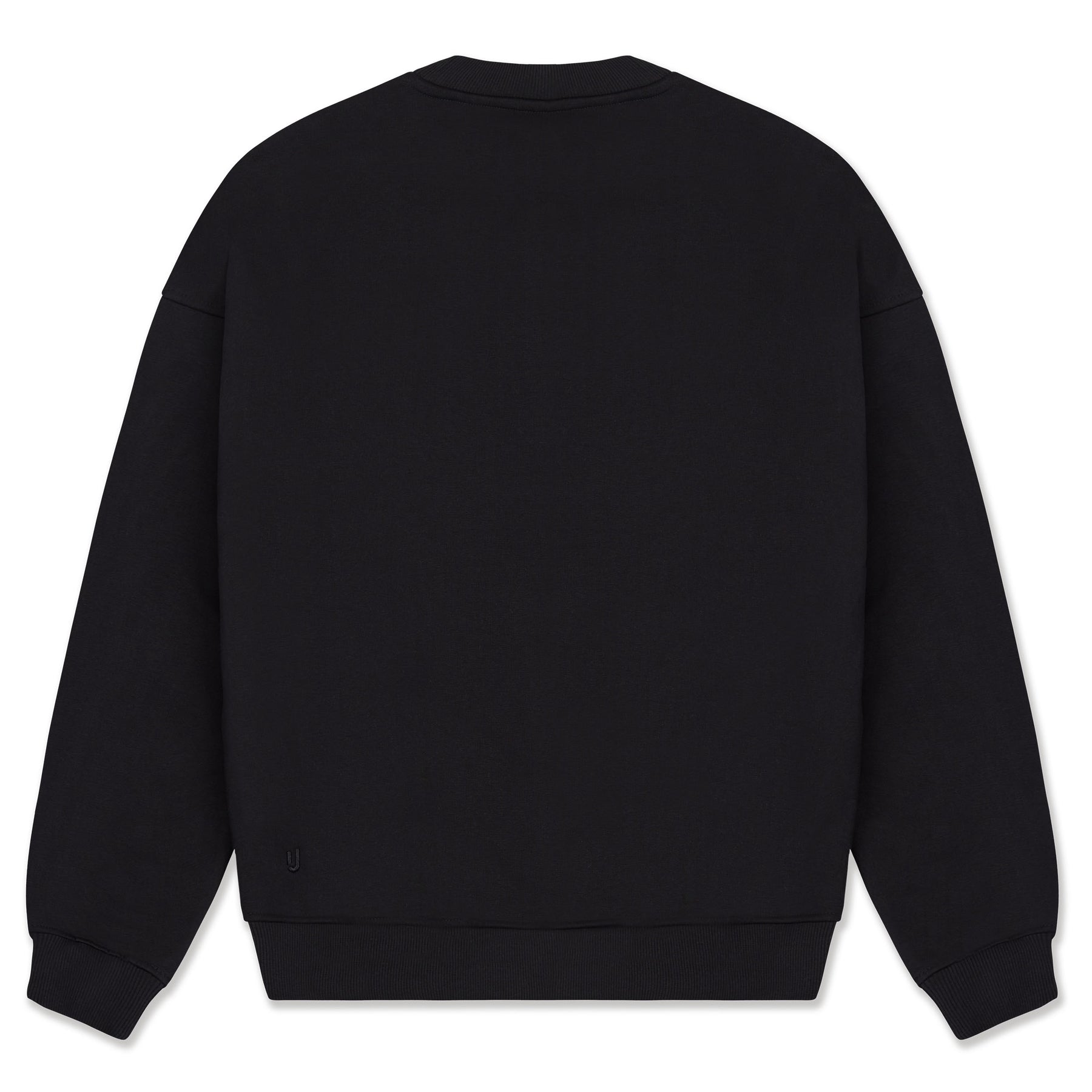 Schwarzer, oversized Pullover 'Carter' mit Rundhalsausschnitt von Johnny Urban