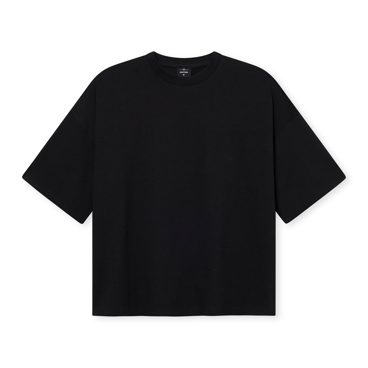 Schwarzes Oversize T-Shirt 'Vic' von Johnny Urban mit kurzem Rundhalsausschnitt