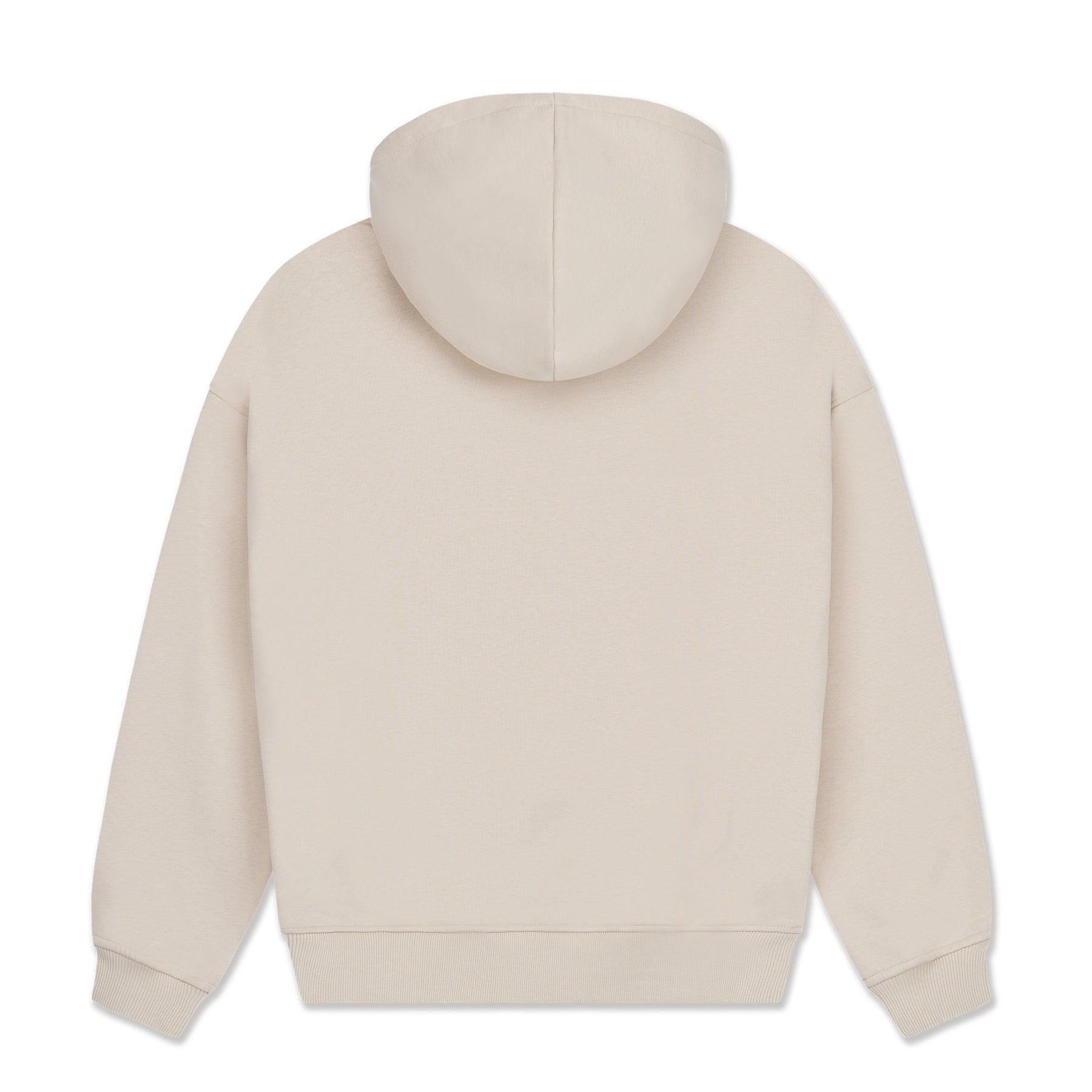 Beiger Oversized Hoodie 'Cody' mit Kapuze hinten, unbedruckt