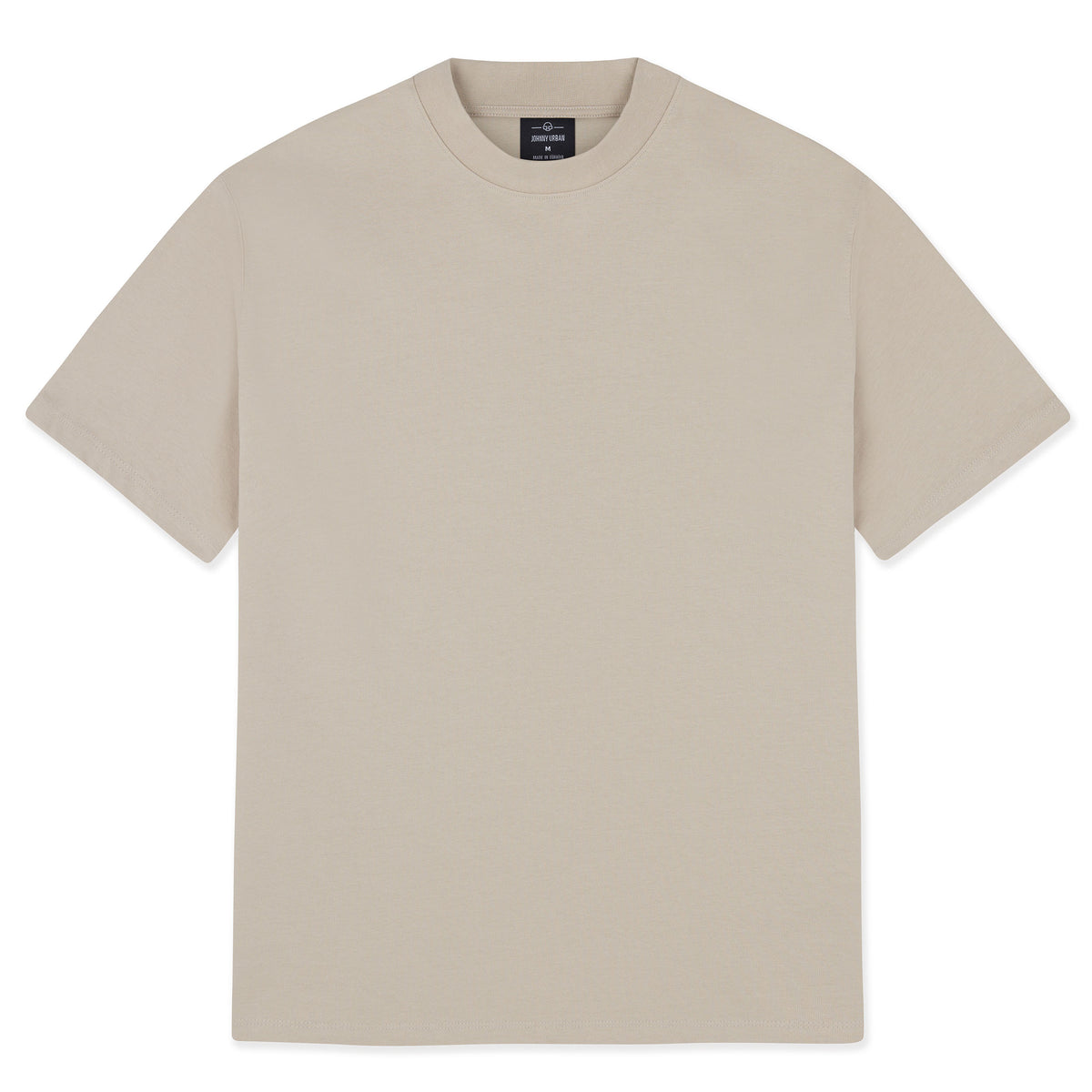 Oversized T-Shirt 'Sammy' von Johnny Urban in beige, Unisex, schlichtes Design mit Rundhalsausschnitt