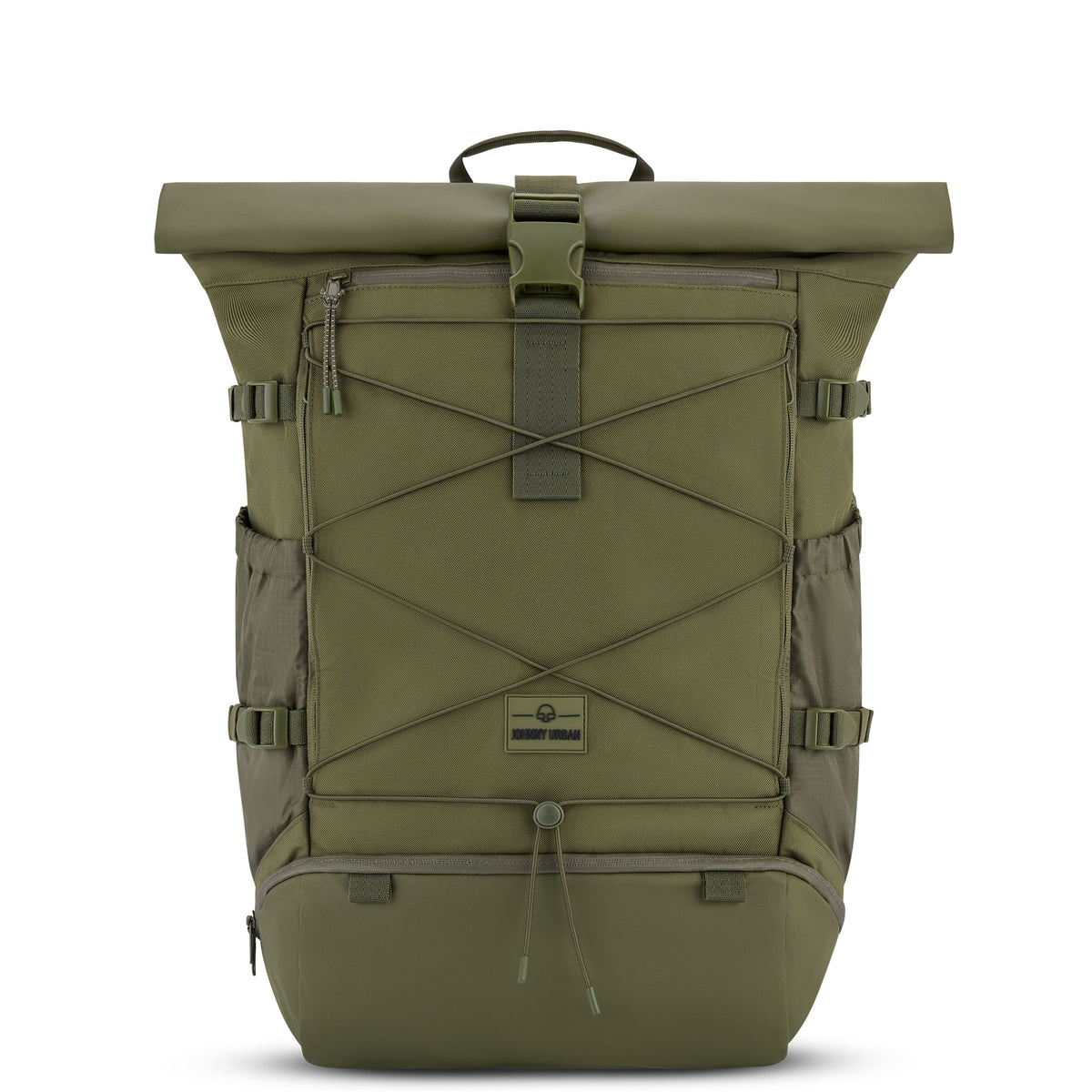 Reiserucksack Johnny Urban Allen Large Travel in Olivgrün, mit Rolltop und externem Netzfach