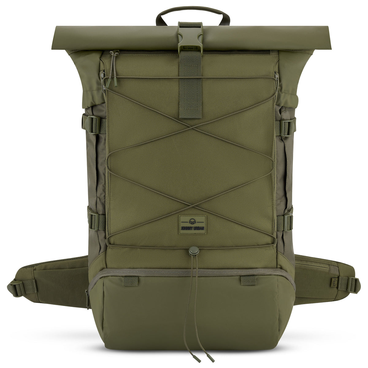 Oliver Johnny Urban Reiserucksack 'Allen XL Travel' mit Rolltop, elastischem Frontgummi und Hüftgurten
