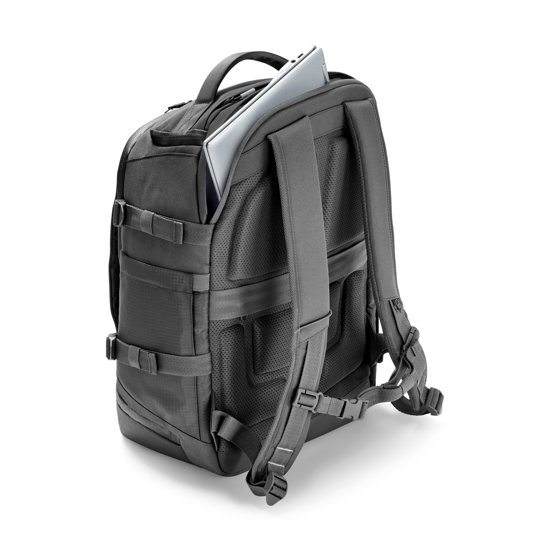 Dunkelgrauer Reiserucksack 'Jack' mit Laptopfach, gepolsterten Rücken- und Schultergurten