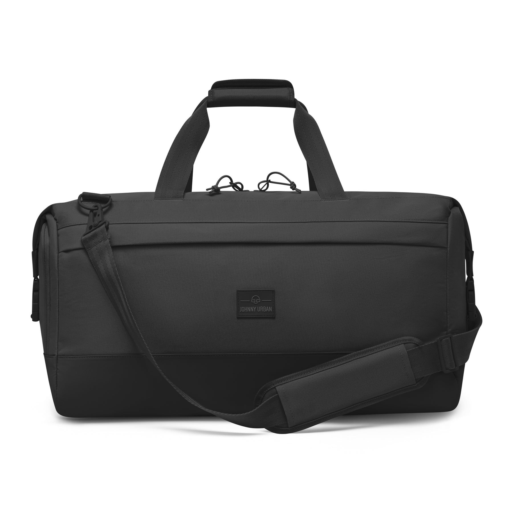 Schwarze Weekender Reisetasche 'Milan' von Johnny Urban mit Tragegriff und verstellbarem Schultergurt