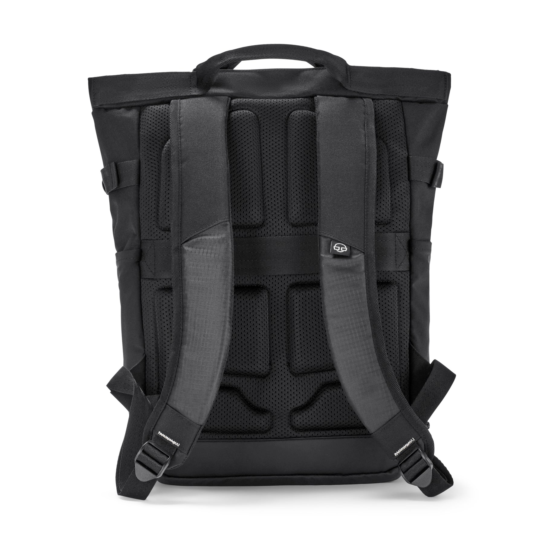 Rucksack ‚Harper‘ von Johnny Urban, schwarze ergonomische Rückseite mit gepolsterten Trägern und Rückenteil