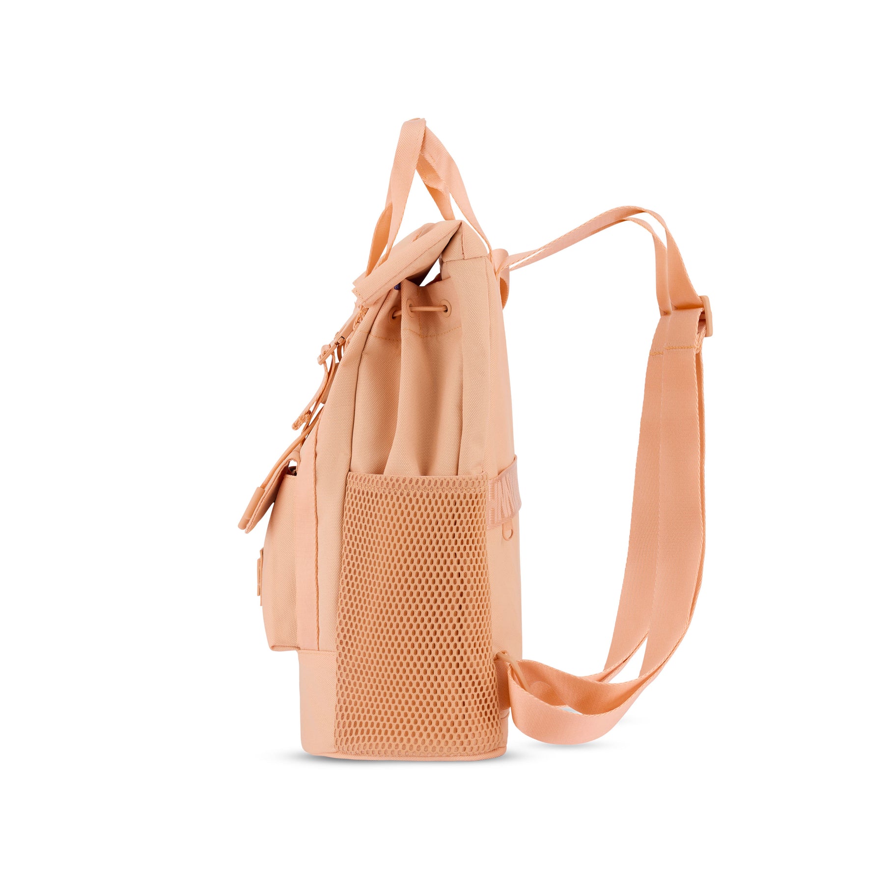Rucksack 'Jules' von Johnny Urban in Pfirsich mit Netz-Außentasche und verstellbarem Schultergurt