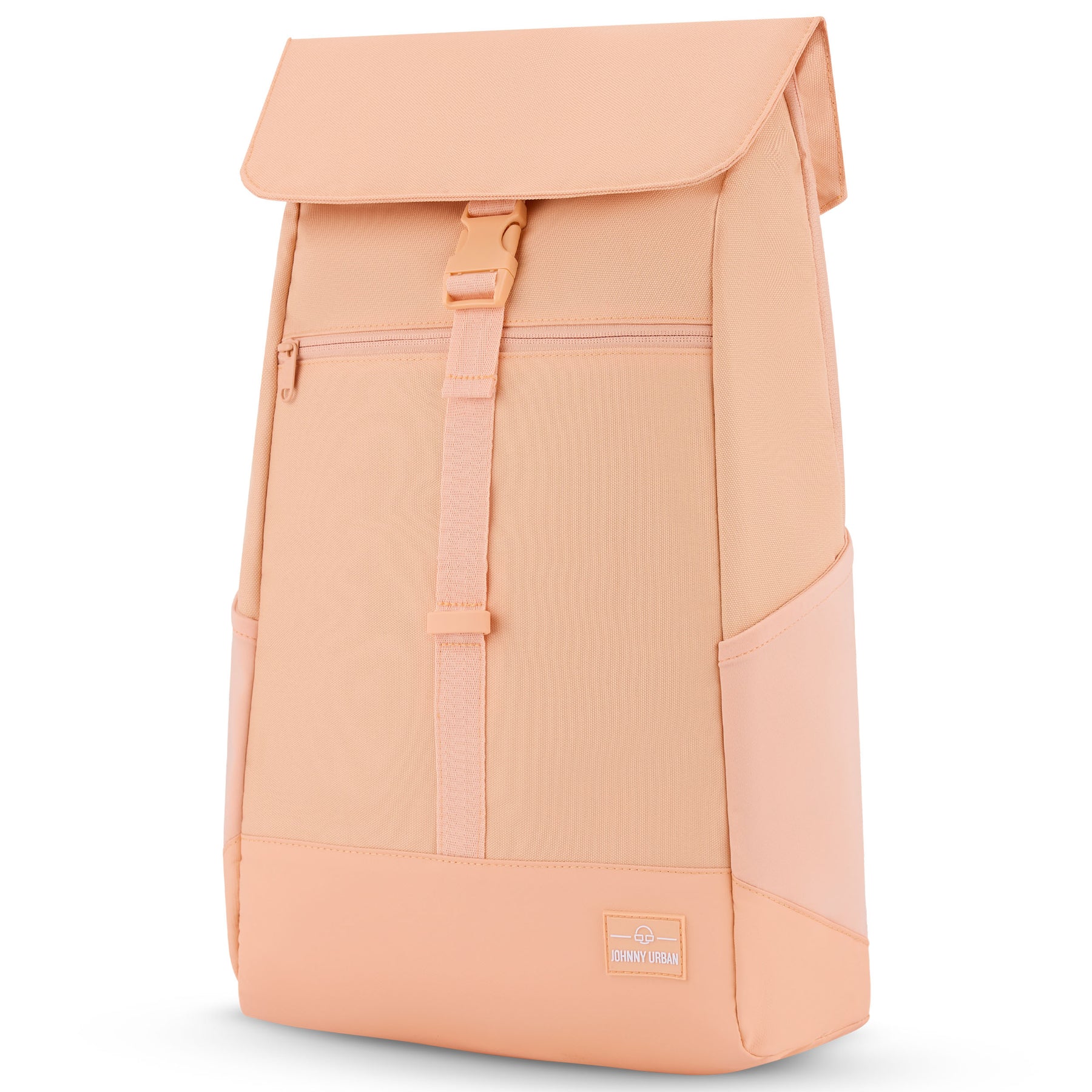 Peachfarbener Johnny Urban Rucksack 'Mika' mit Klappe und Frontreißverschlussfach
