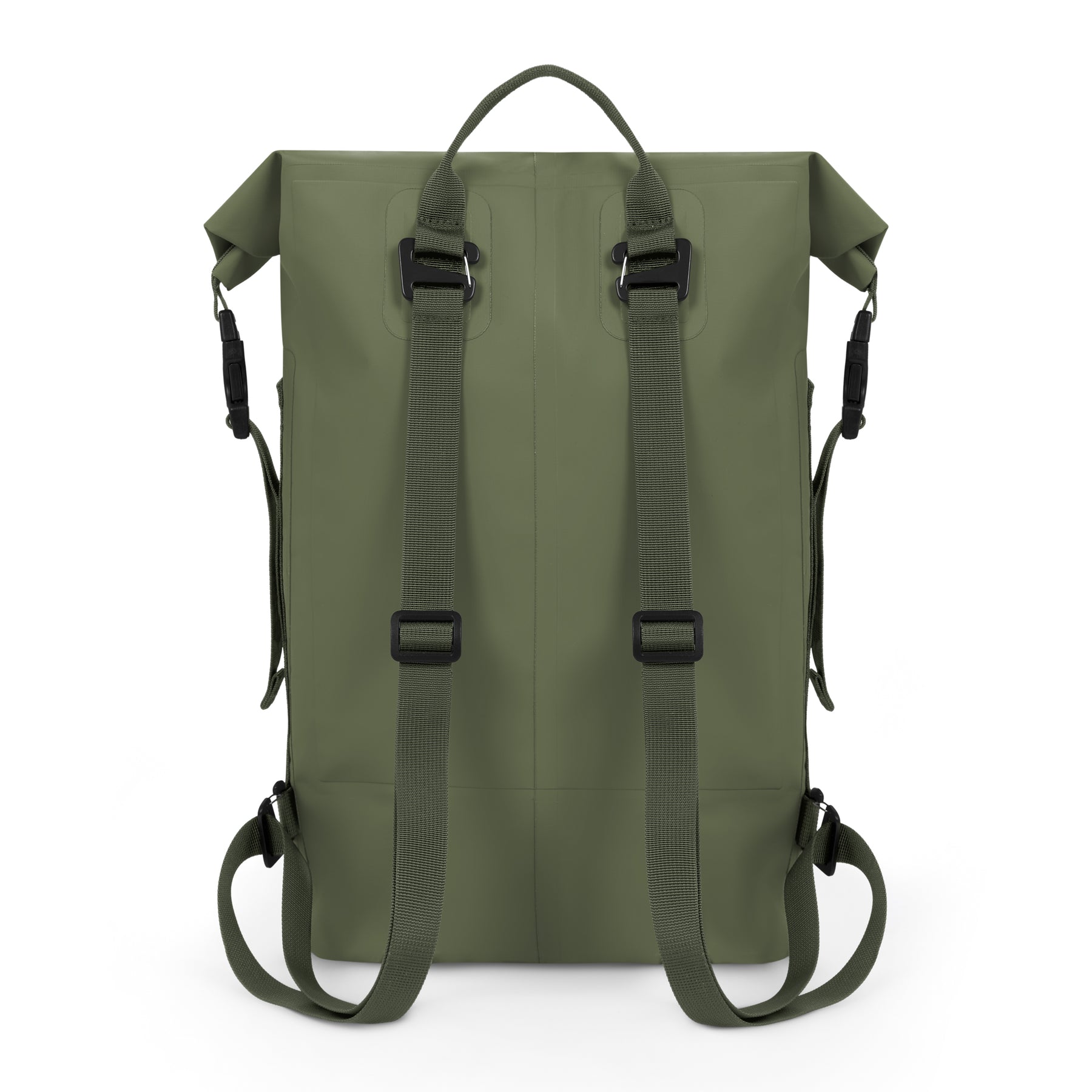 Rolltop Rucksack 'Myles' von Johnny Urban in olivgrün, mit verstellbaren Schultergurten und Tragegriff