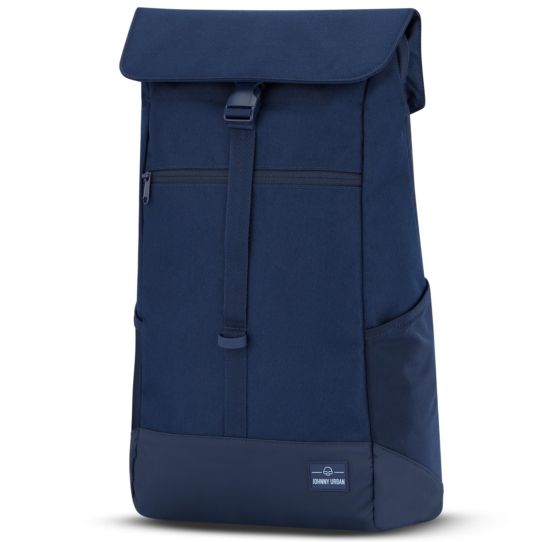 Blauer Johnny Urban Rucksack 'Mika' mit Klappe und Reißverschlussfach vorne