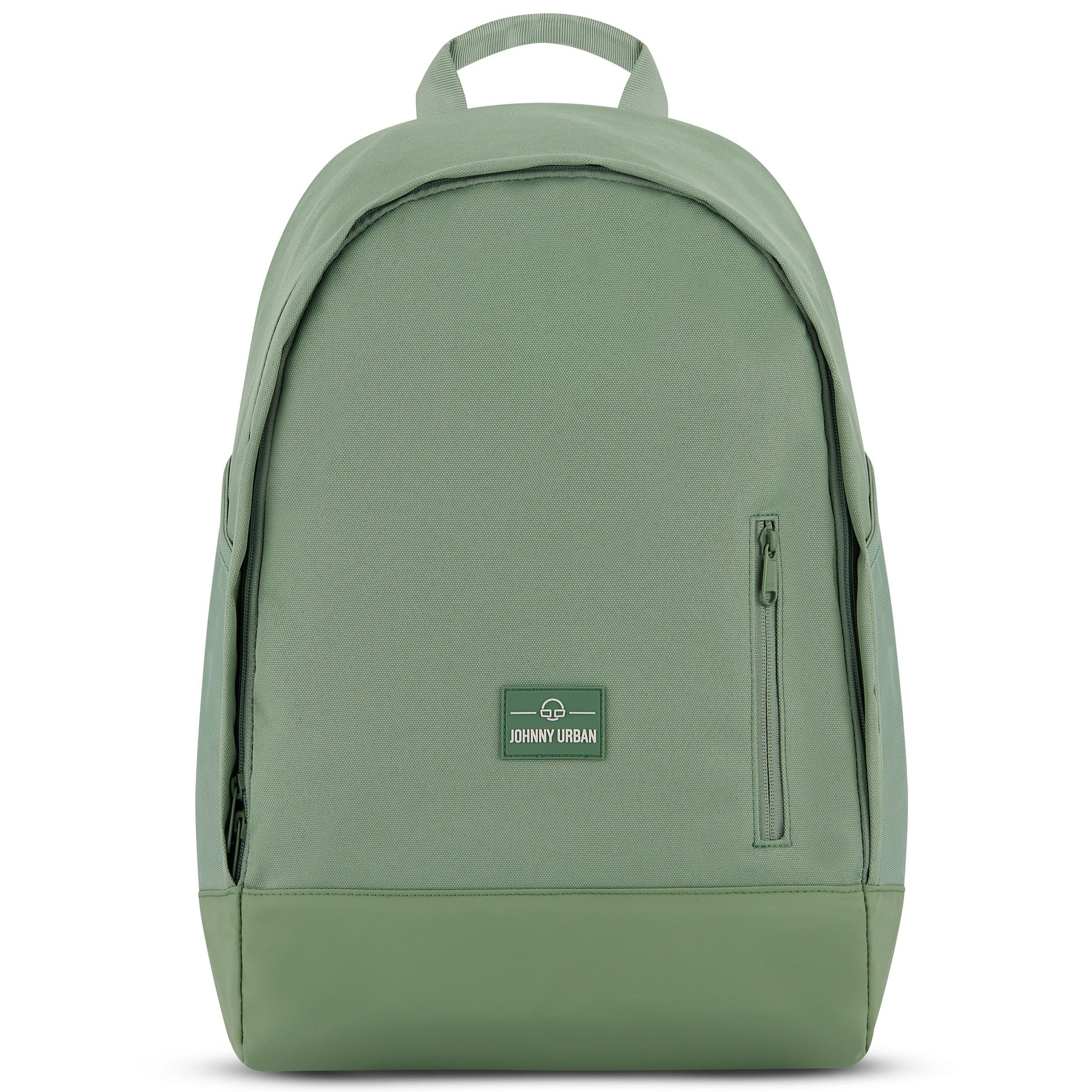 Grüner Schulrucksack 'Neo' von Johnny Urban mit Fronttasche und Logo