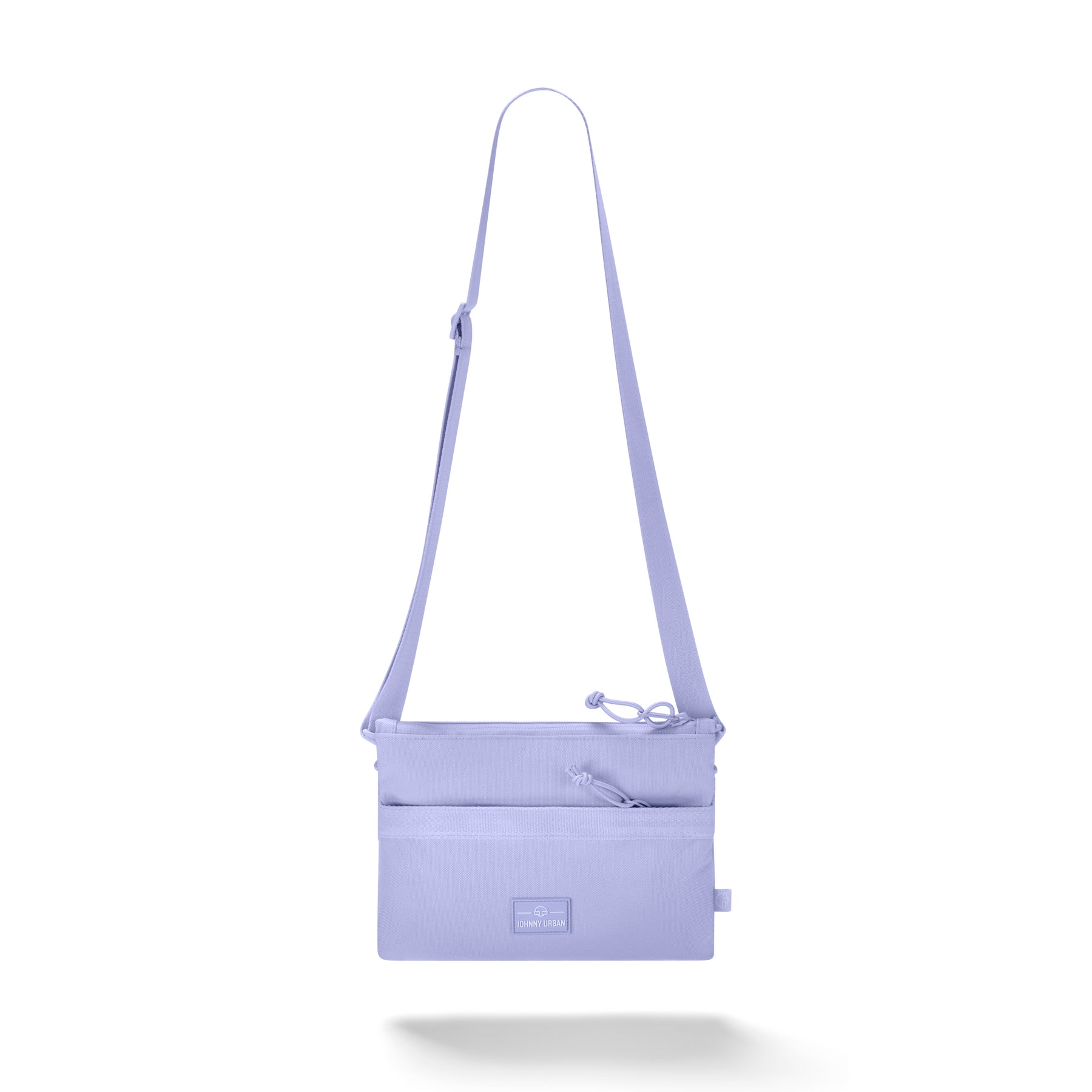 Umhängetasche 'Drew' von Johnny Urban in Flieder mit verstellbarem Gurt und Reißverschlusstaschen