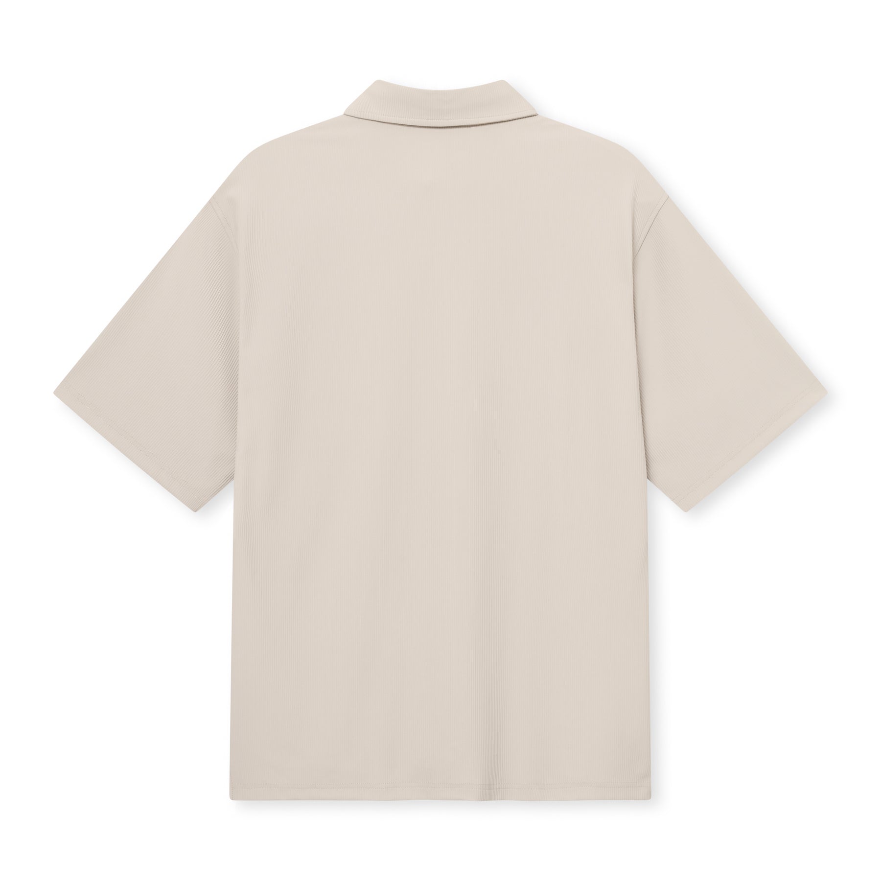 Sandfarbenes Hemd 'Mason' für Herren mit kurzem Arm und Kragen