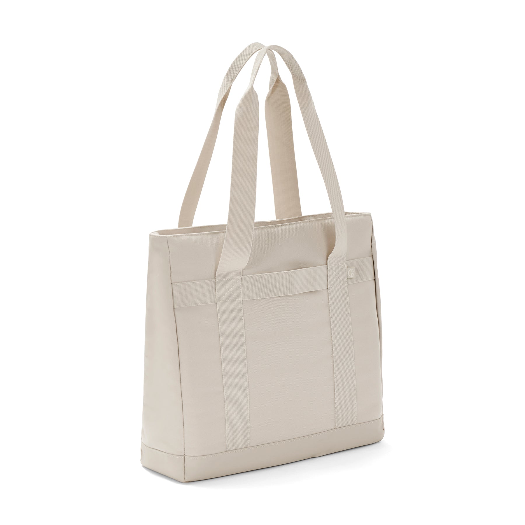 Johnny Urban Shopper Kim in sandfarbenem, rechteckigem Design mit langen Tragegriffen aus Canvas