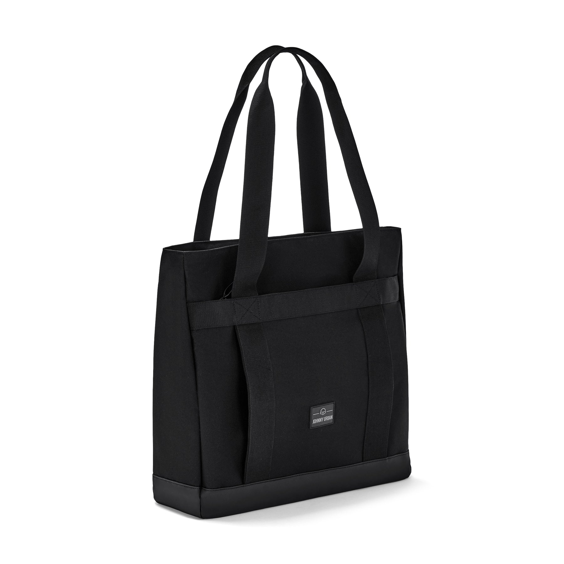 Schwarze Shopper-Tasche Kim von Johnny Urban mit langen Henkeln aus robustem Material