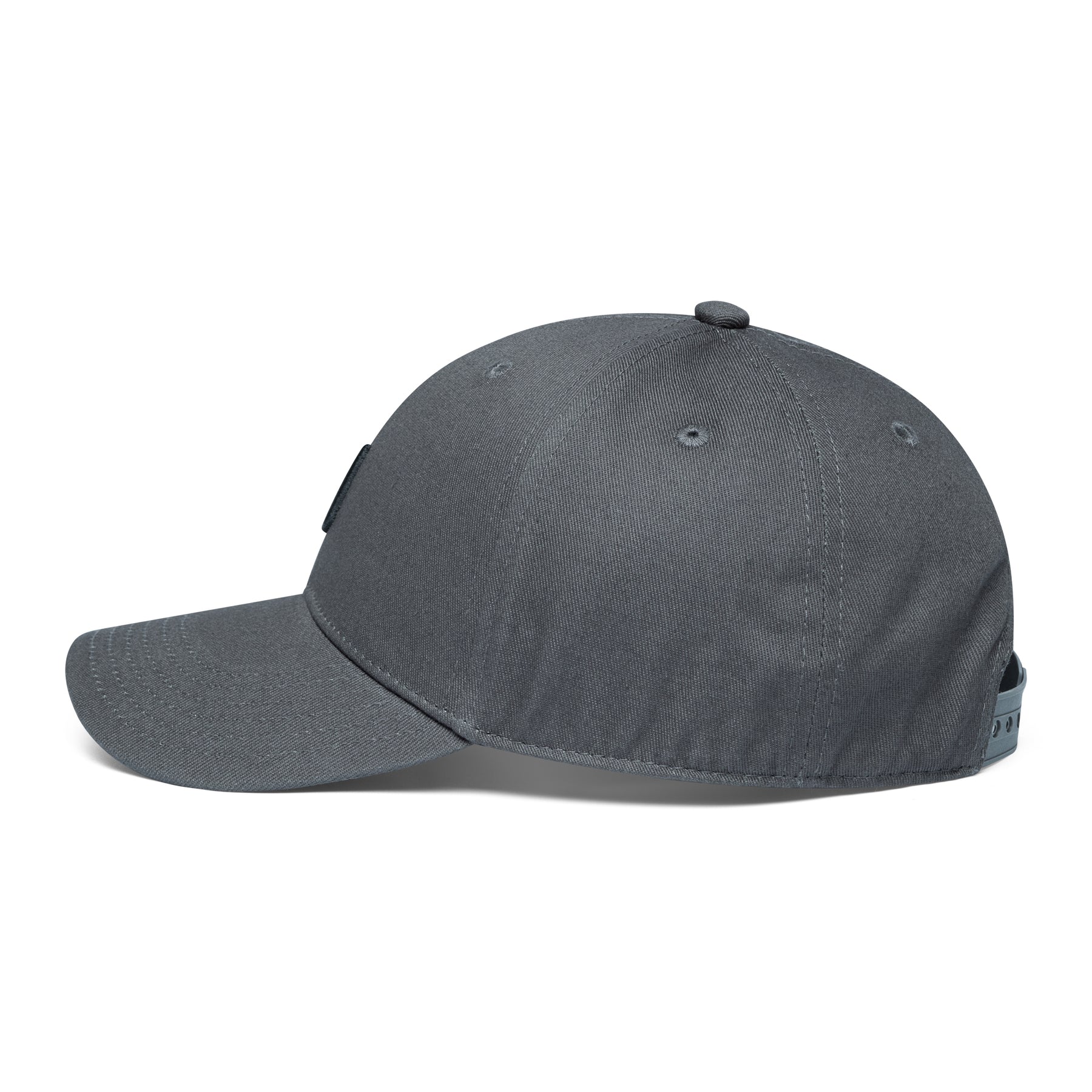 Anthrazit-schwarze Snapback-Cap 'Jason' mit verstellbarem Verschluss hinten