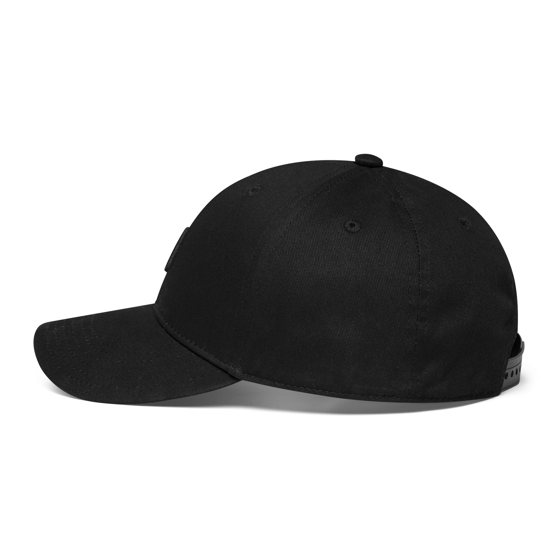 Schwarze Snapback-Cap 'Jason' mit verstellbarem Verschluss aus Baumwolle