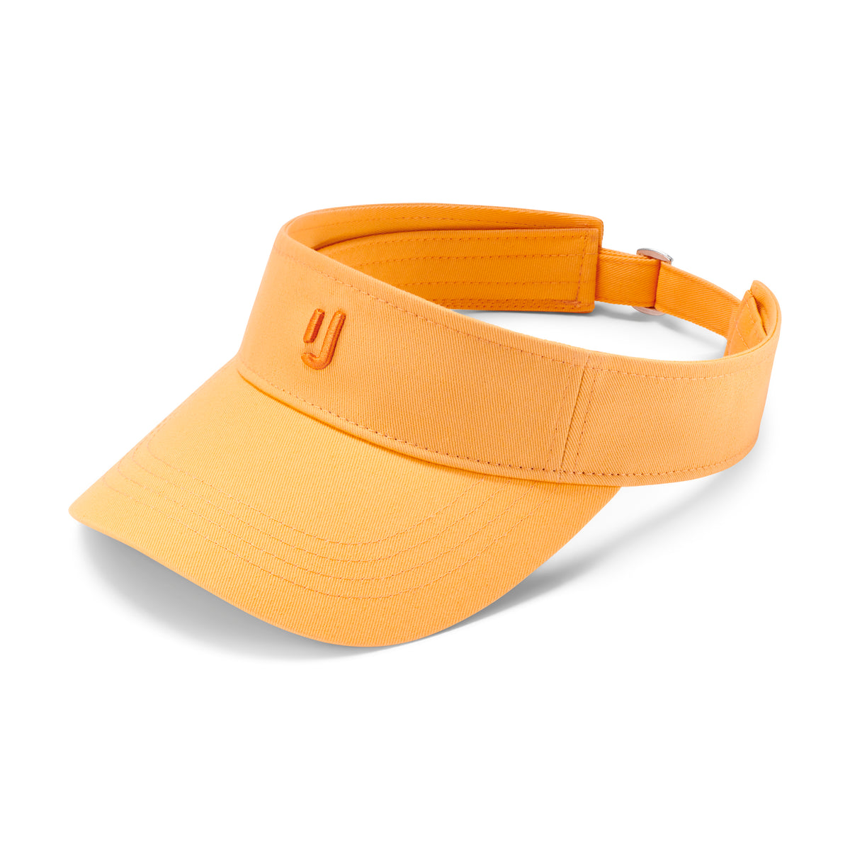 Pfirsichfarbener Sun Visor 'Terry' mit verstellbarem Riemen und eingeprägtem Johnny Urban Logo