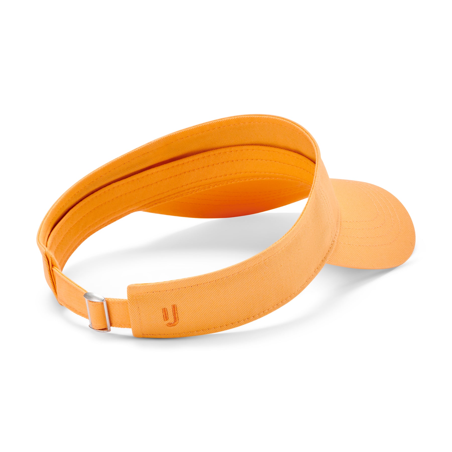 Pfirsichfarbener Sun Visor 'Terry' von Johnny Urban mit verstellbarem Verschluss und Logo-Stickerei