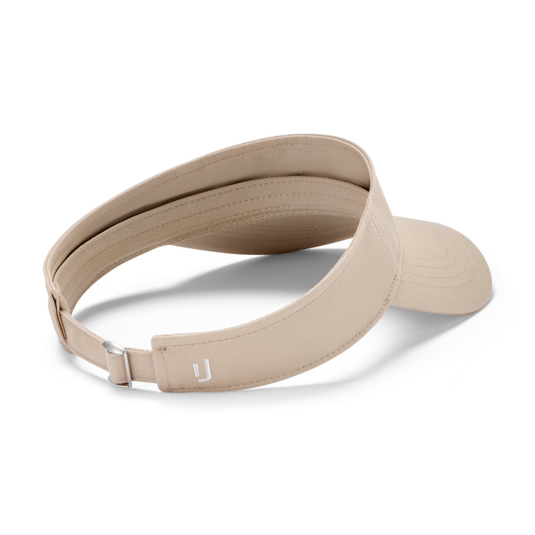 Sonnenblende 'Terry' von Johnny Urban in Sandfarbe mit verstellbarem Riemen und kleinem Logo