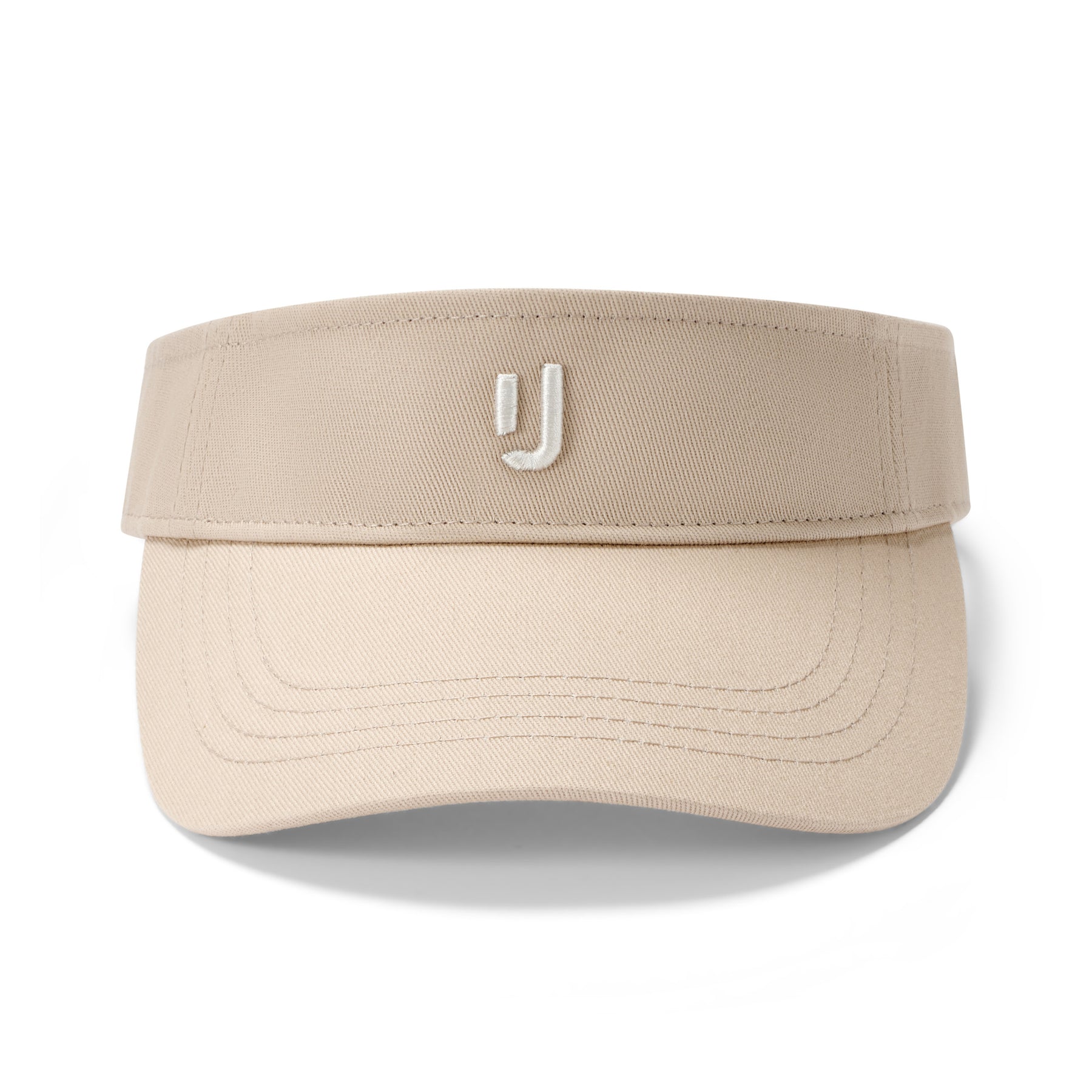 Sandfarbener Sun Visor 'Terry' mit weißem Johnny Urban Logo vorne
