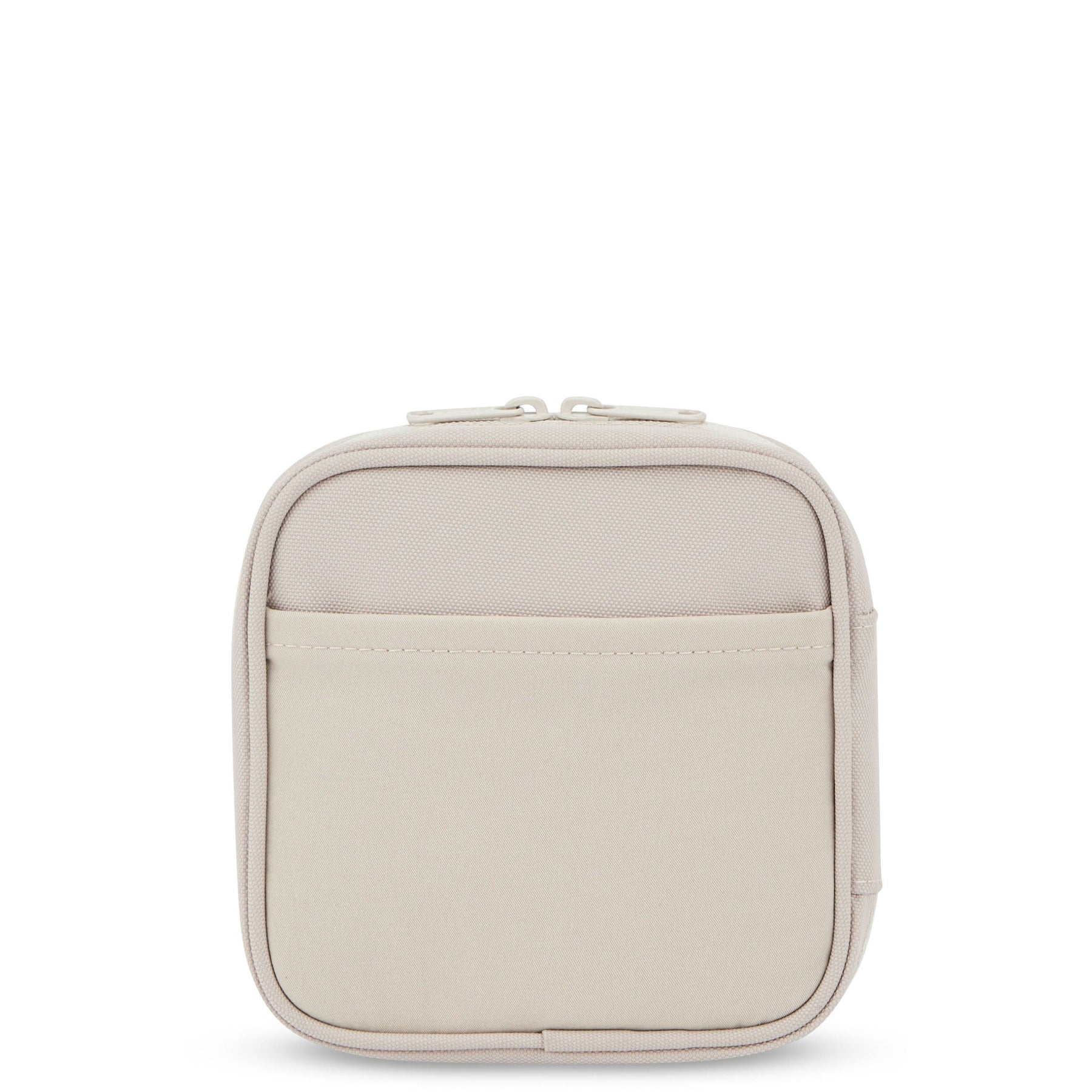 Helles, quadratisches Tech Organizer Täschchen 'Ted' mit Reißverschluss und einer Außentasche