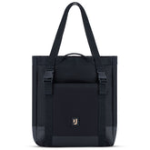 Schwarze Johnny Urban Tote Bag 'Jessy' mit langen Henkeln, Fronttasche und Schnallen