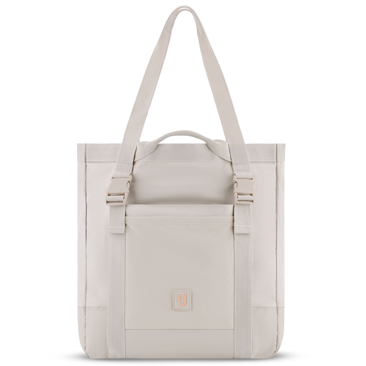 Helles Tote Bag 'Jessy' von Johnny Urban mit Fronttasche und zwei langen Tragegriffen