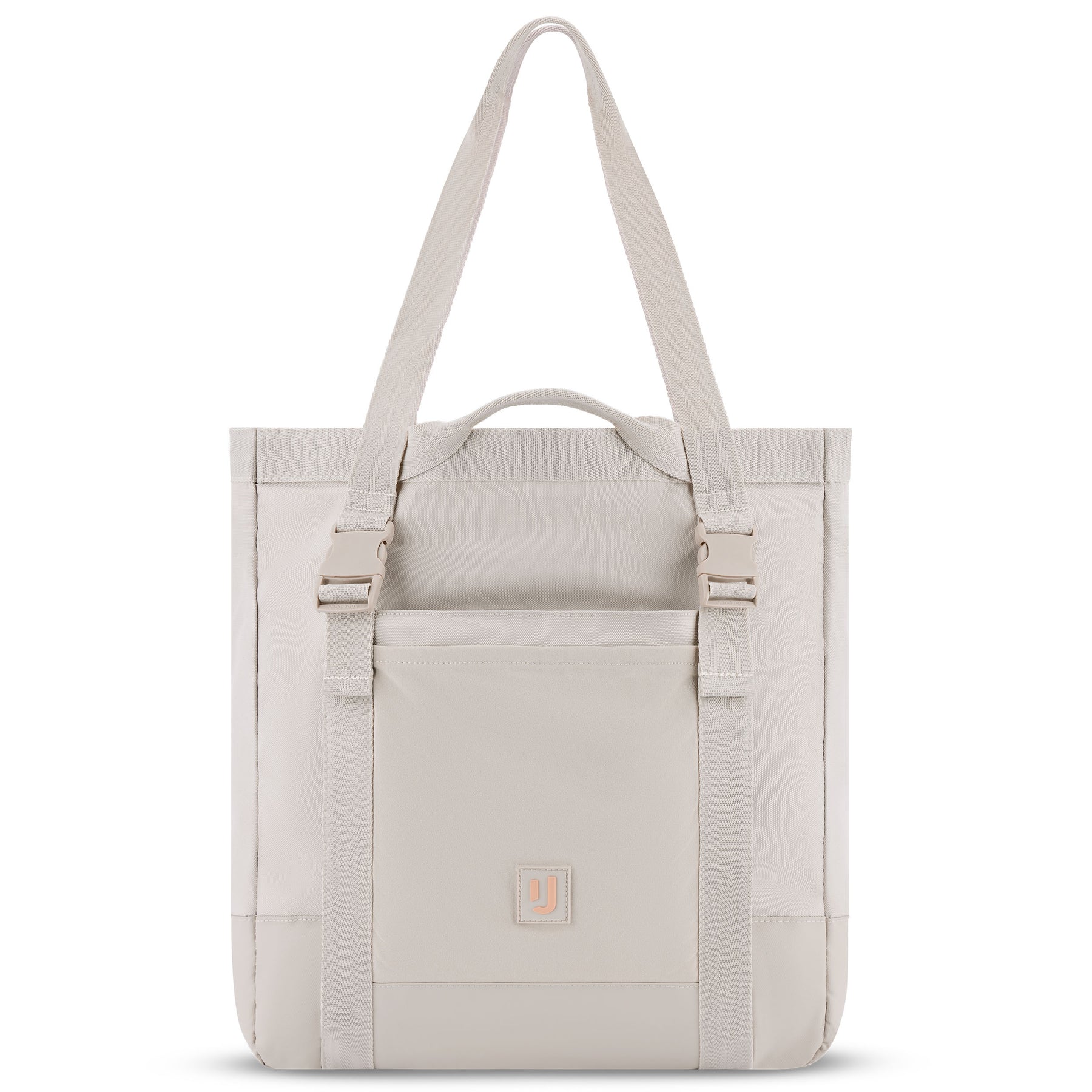 Helles Tote Bag 'Jessy' von Johnny Urban mit Fronttasche und zwei langen Tragegriffen