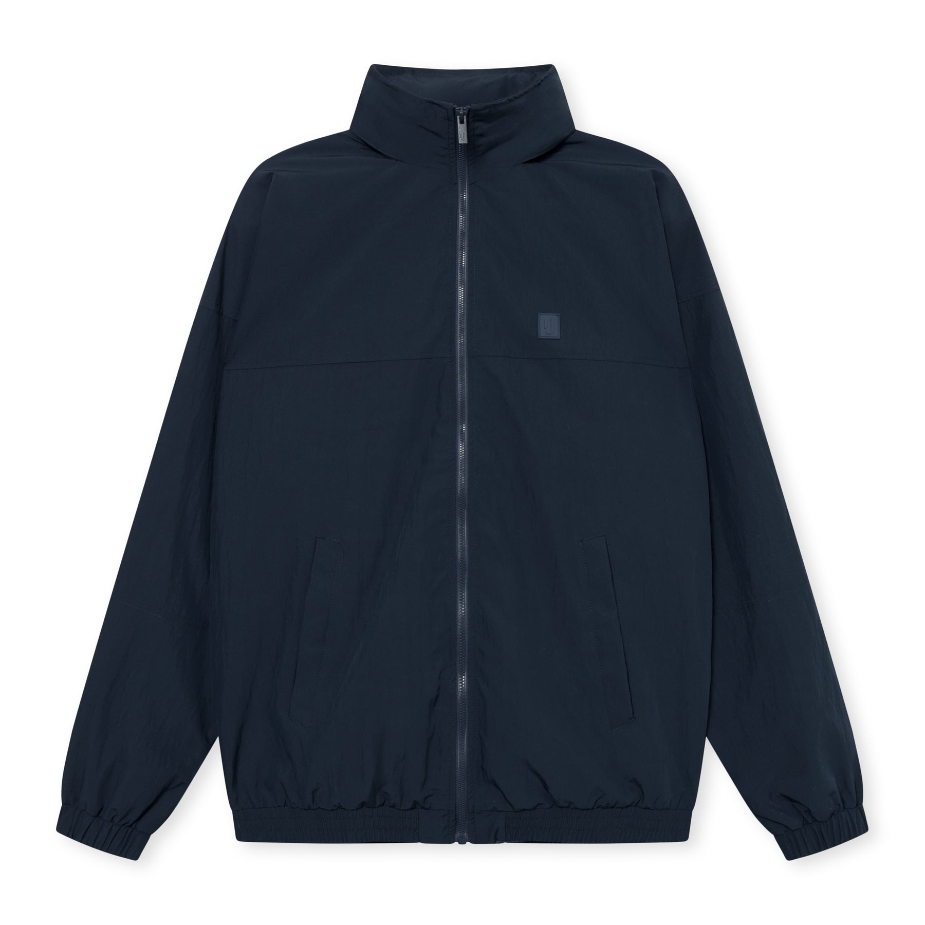 Übergangsjacke 'Lennon' in dunkelblau mit Stehkragen und Reißverschluss