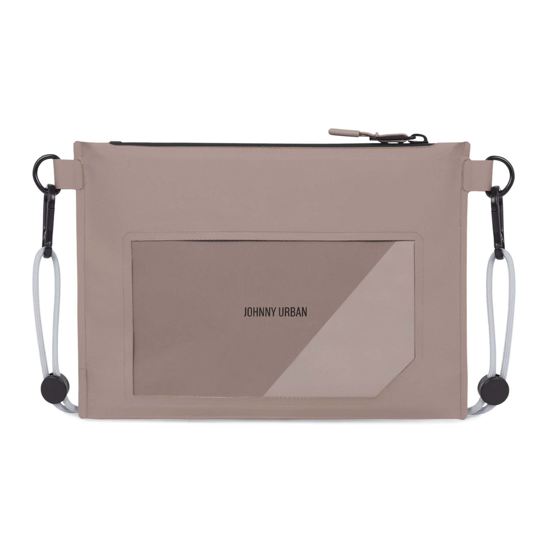 Wasserdichte kleine Dry Bag ‚Alfie‘ von Johnny Urban in beige mit Reißverschluss und verstellbaren Kordeln