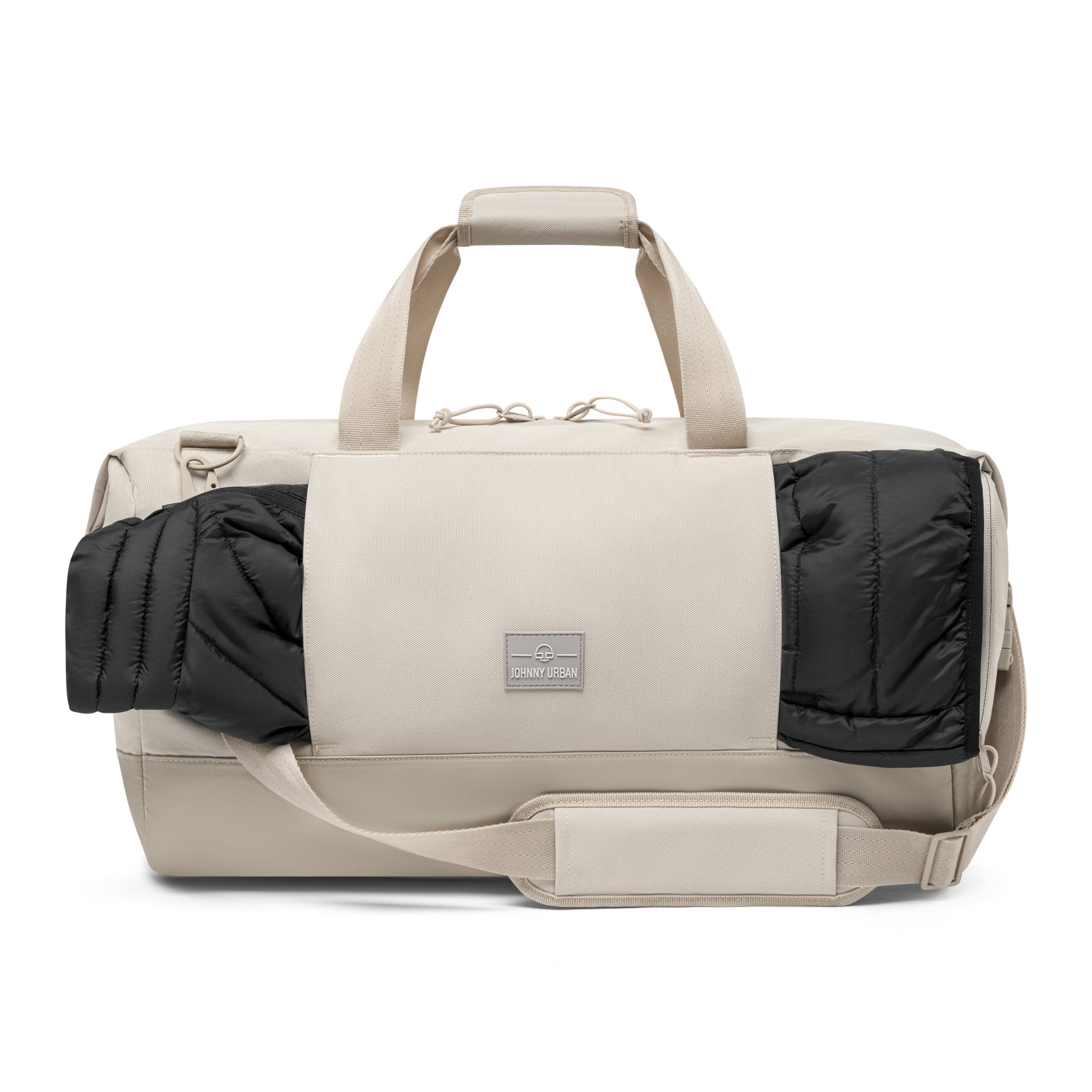 Johnny Urban Weekender 'Milan' Reisetasche in Sandfarbe mit Außenfach für Jacke oder Schuhe