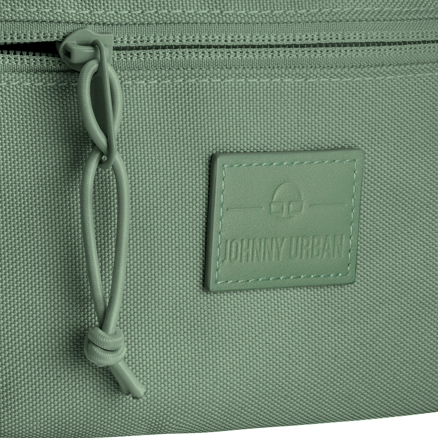 Grüne Bauchtasche 'Erik Small' von Johnny Urban mit Reißverschluss und Logopatch