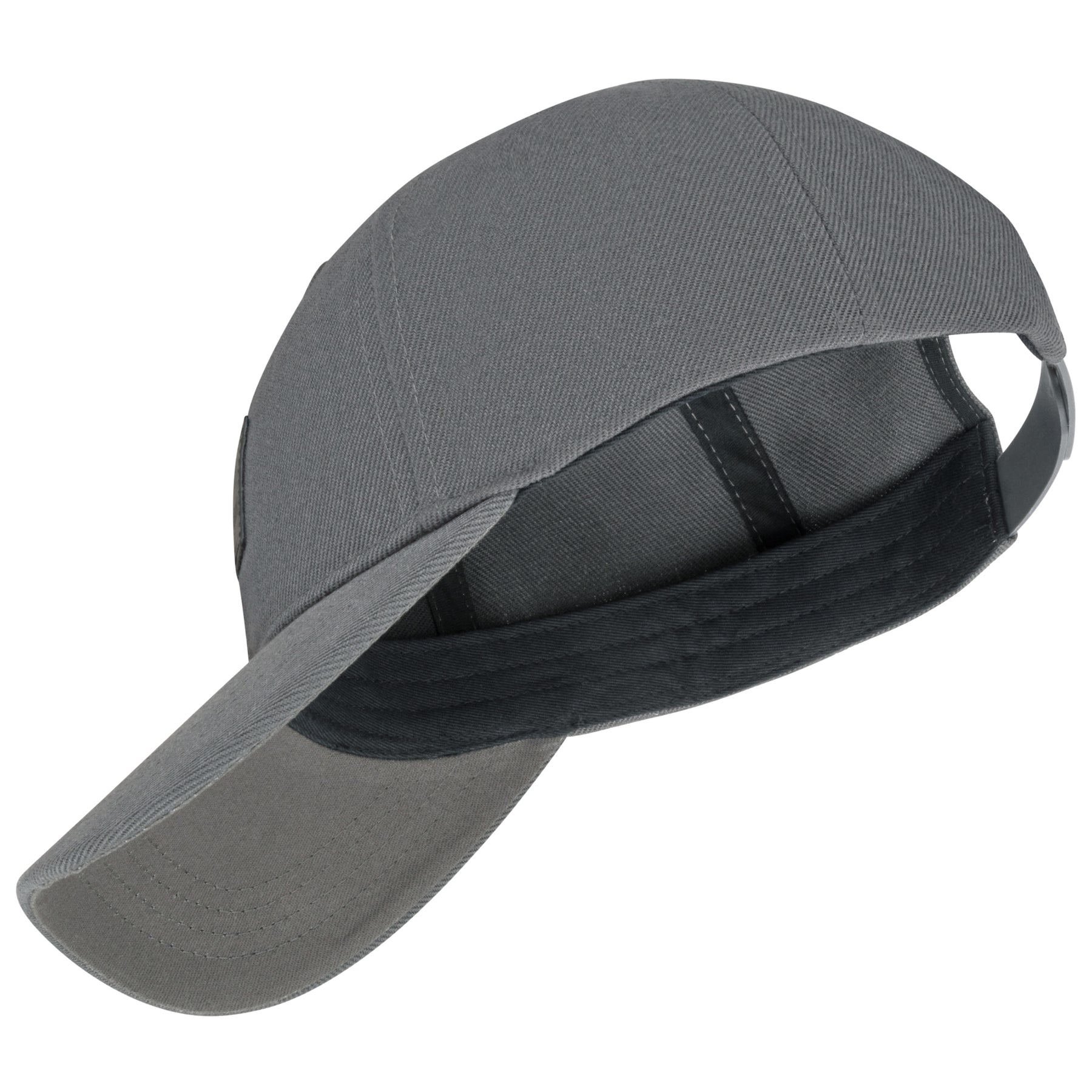 Dunkelgraue unisex Cap 'Dean' mit gebogenem Schirm und verstellbarem Verschluss