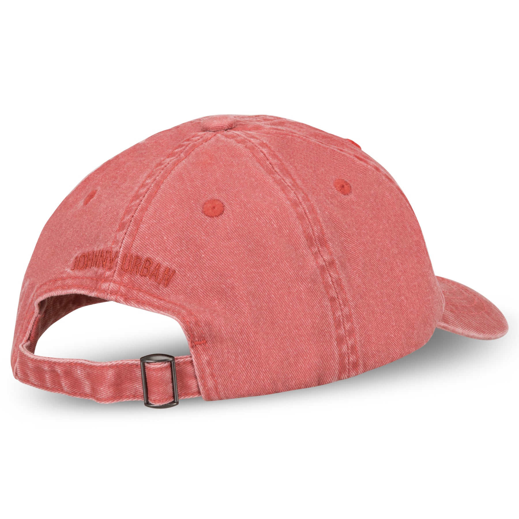 Rote Cap 'Dave' aus Canvas mit verstellbarem Verschluss und gesticktem 'Johnny Urban' Schriftzug hinten