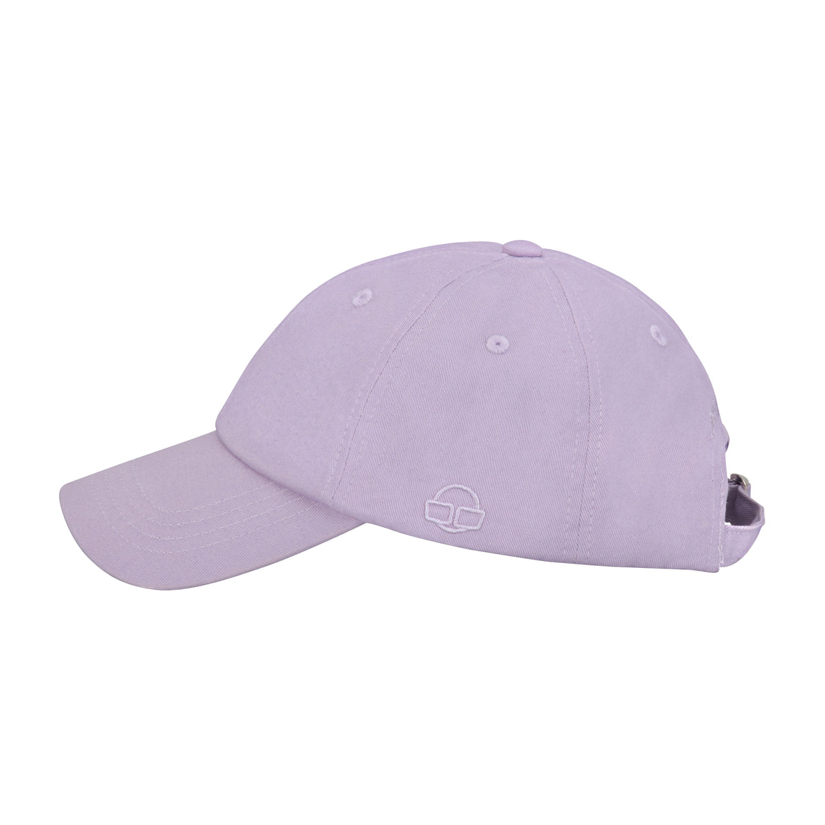 Fliederfarbene Damen-Cap 'Jen' mit gebogenem Schirm und stickbarem Logo