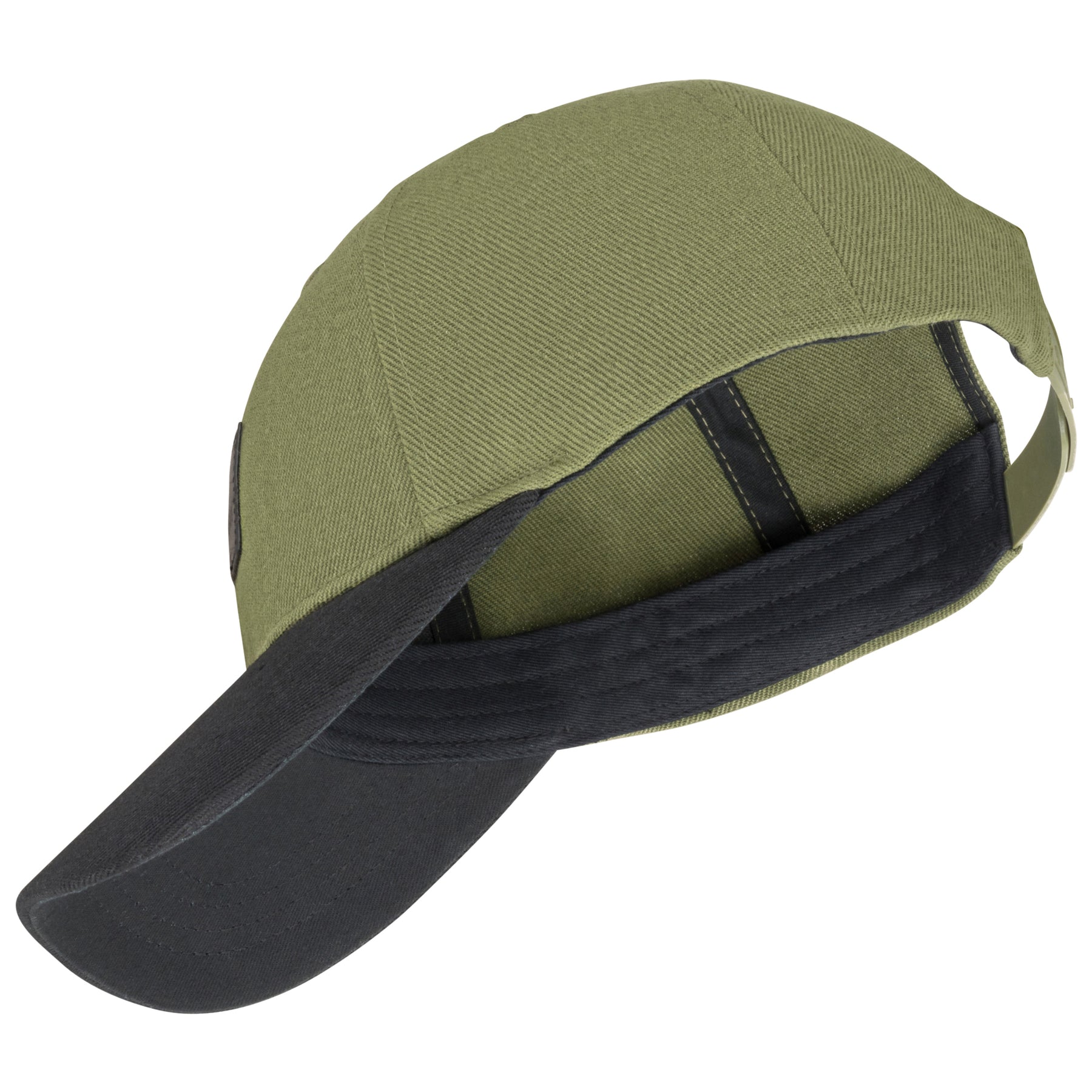 Curved Cap 'Dean' in grün mit schwarzem Schirm und verstellbarem Riemen