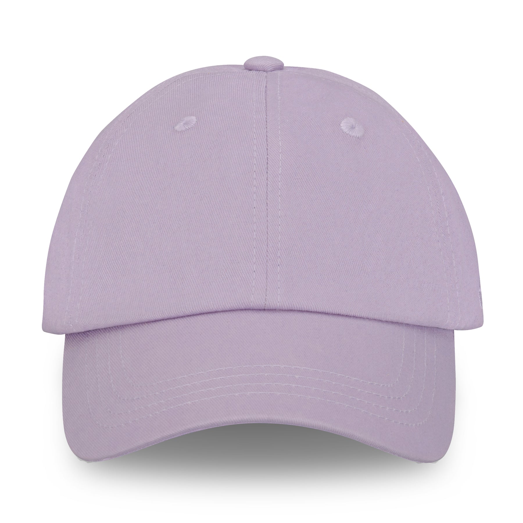 Lila Cap 'Jen' in einfarbigem Stoff mit klassischer Baseballmütze-Form