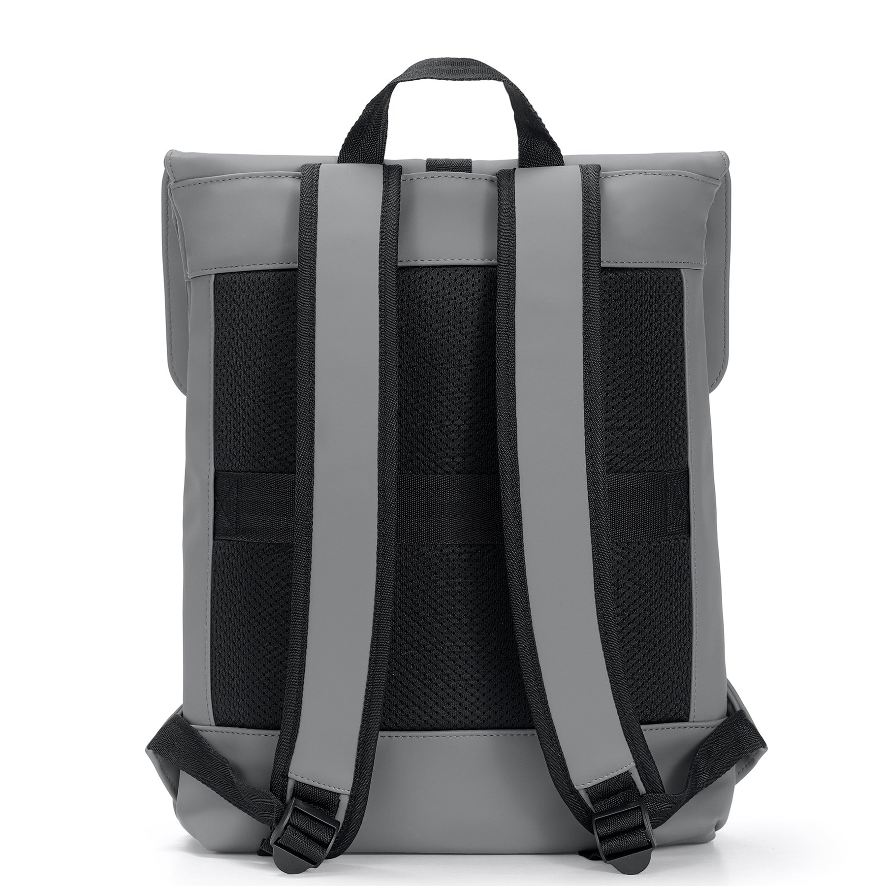 Rucksack Damen ‚Ruby‘ mit gepolsterten, verstellbaren Schultergurten und Netzrücken in Grau und Schwarz