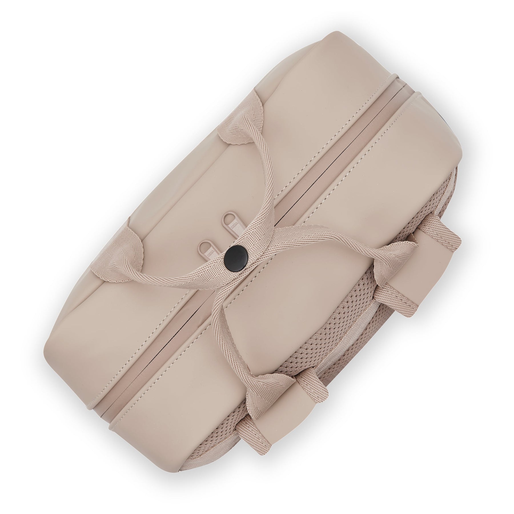 Beiger Damen-Rucksack 'Hailey' mit Doppelreißverschluss und gepolsterten Trägern