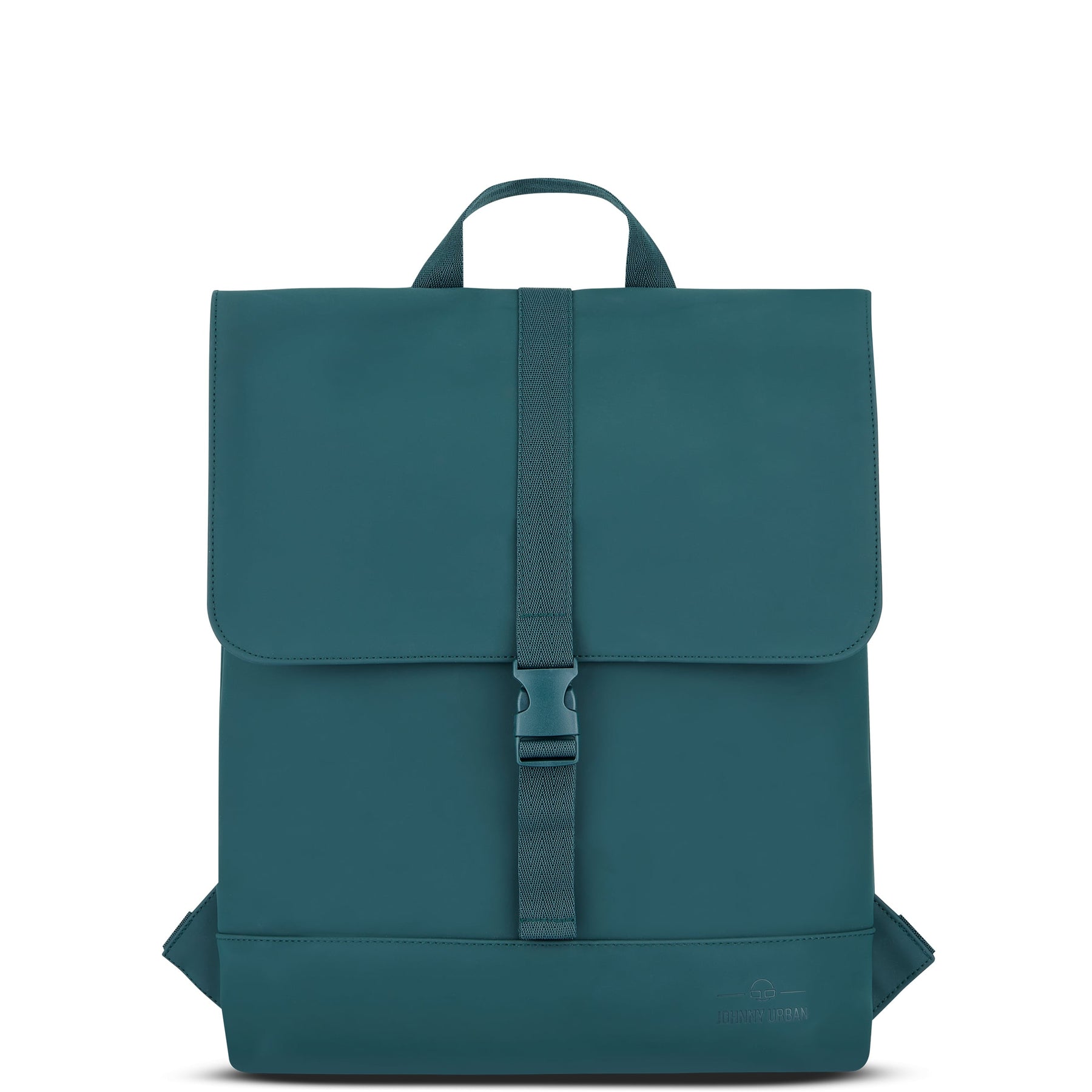Damenrucksack 'Ruby' von Johnny Urban, petrolgrün, rechteckig mit Klappe und Mittelverschluss